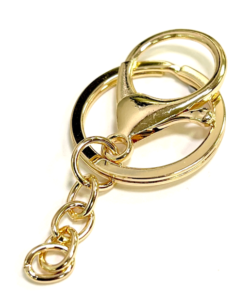 Gold Santa Keyring