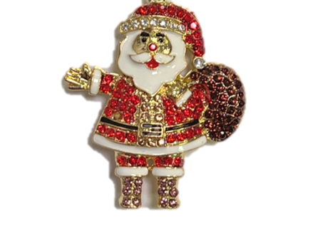 Gold Santa Magnet