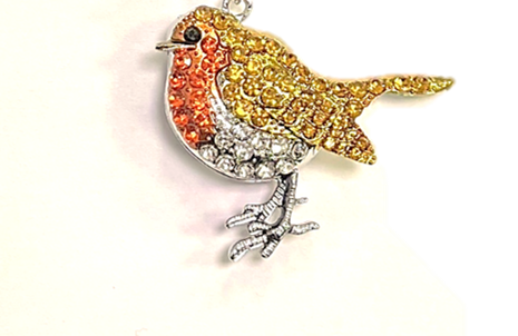 Christmas Robin Keyring