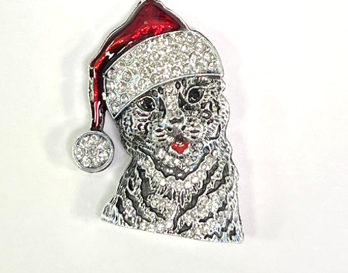 Christmas Tiger Magnet