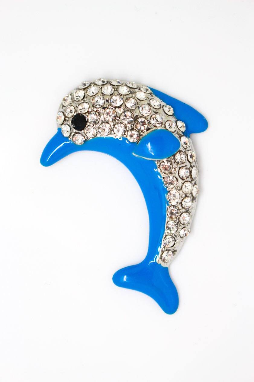 Dolphin Magnet Enamel - Jungle Jewels