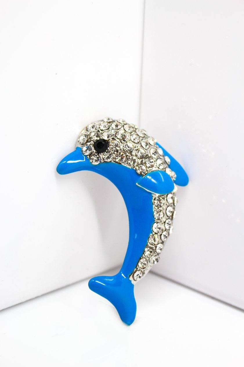 Dolphin Magnet Enamel - Jungle Jewels