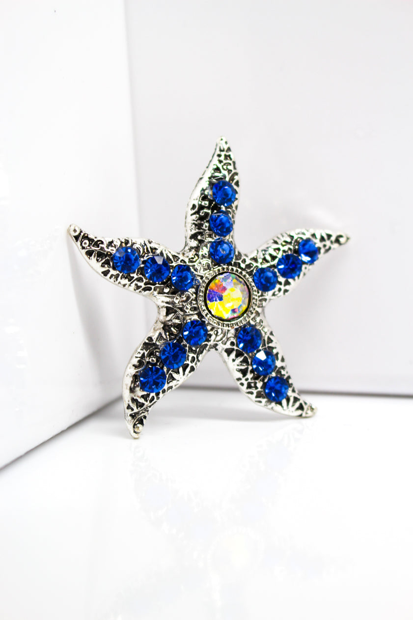 Starfish Magnet Blue