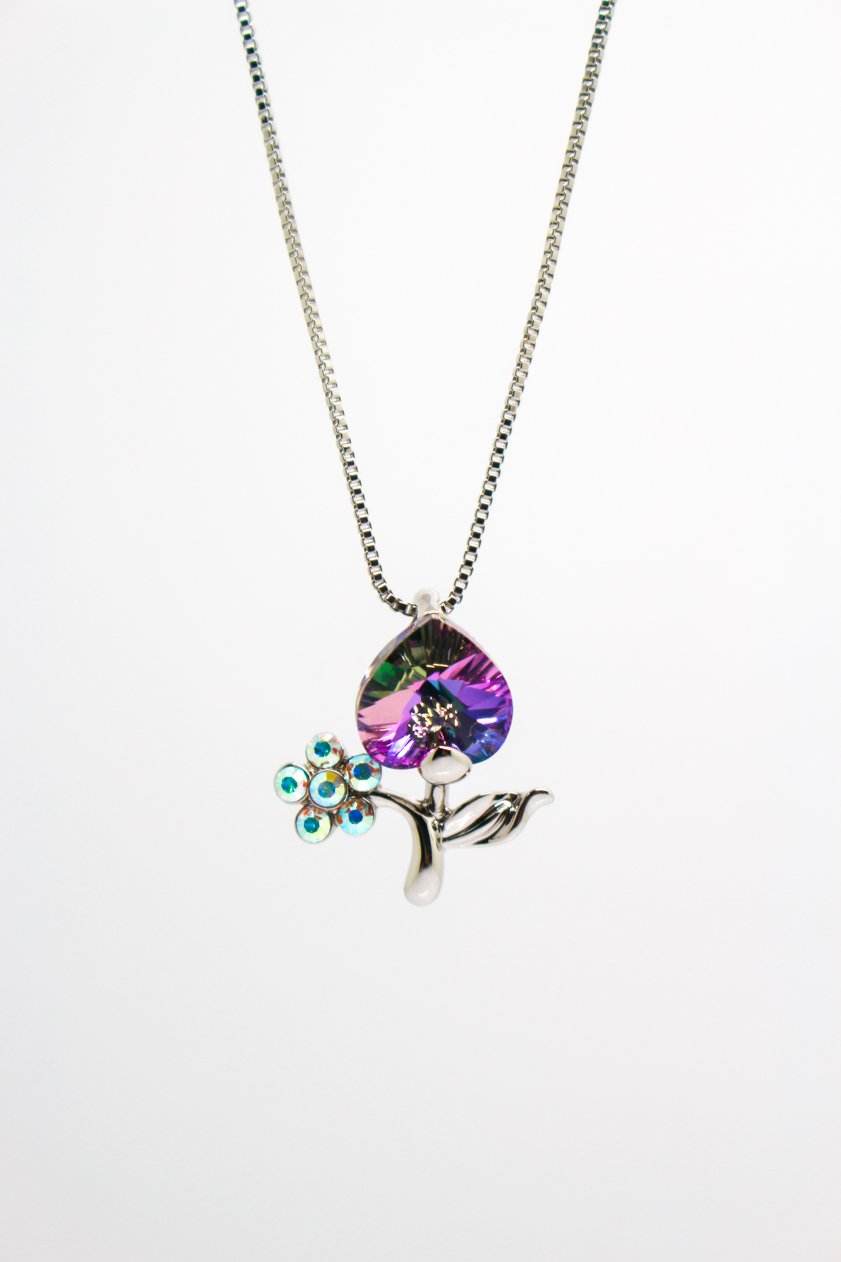 Heart Flower Pendant - Jungle Jewels