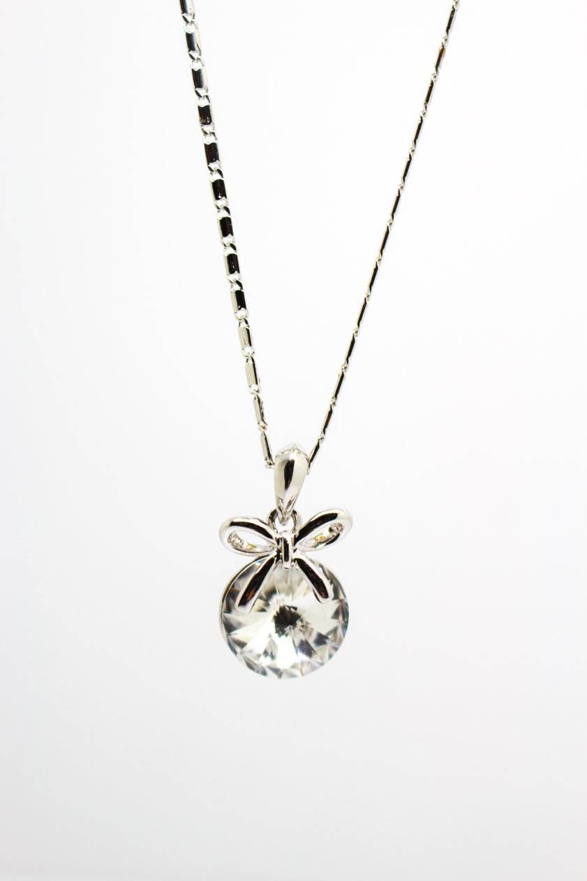 Crystal Bow Pendant - Jungle Jewels