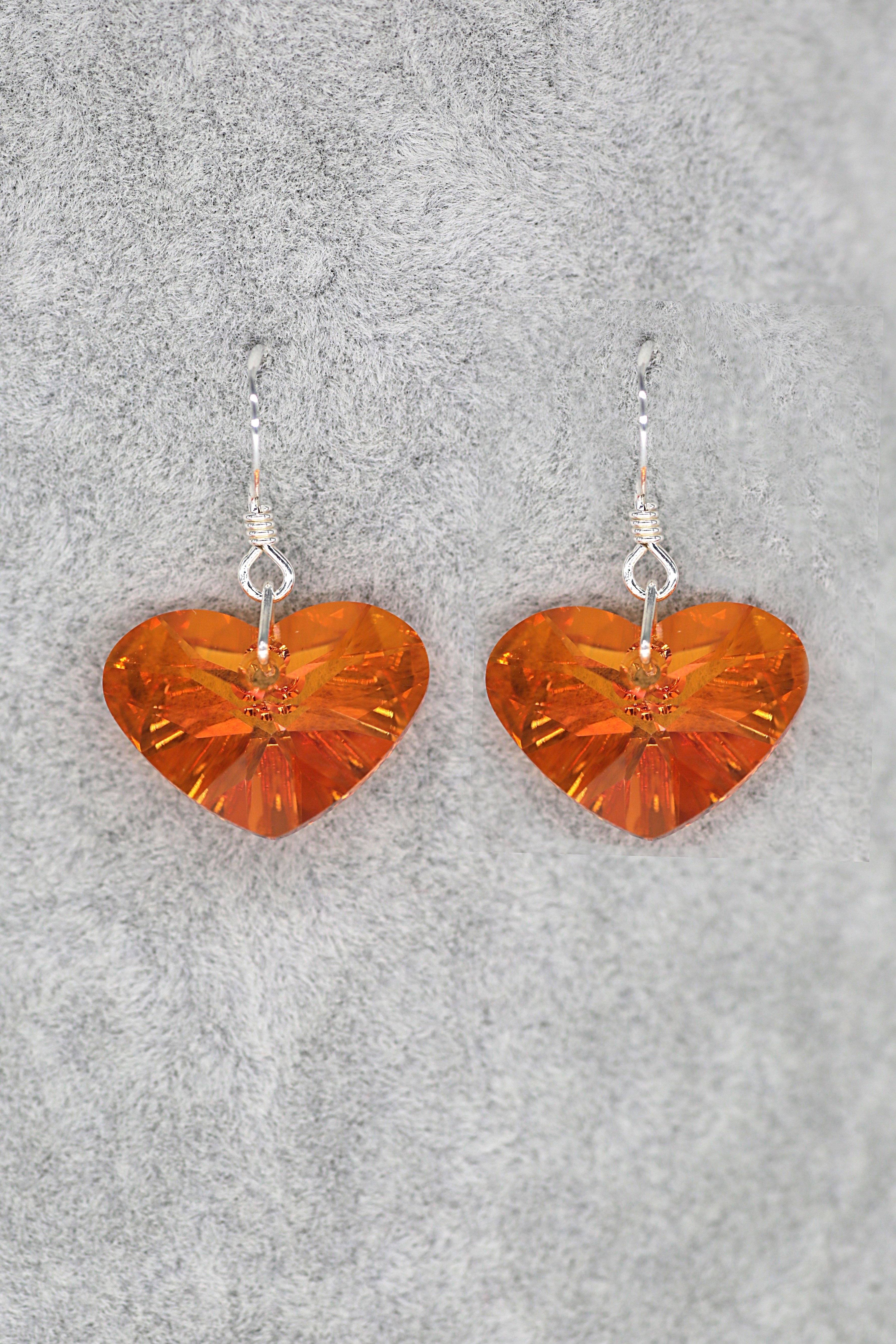 November Heart Earrings - Jungle Jewels