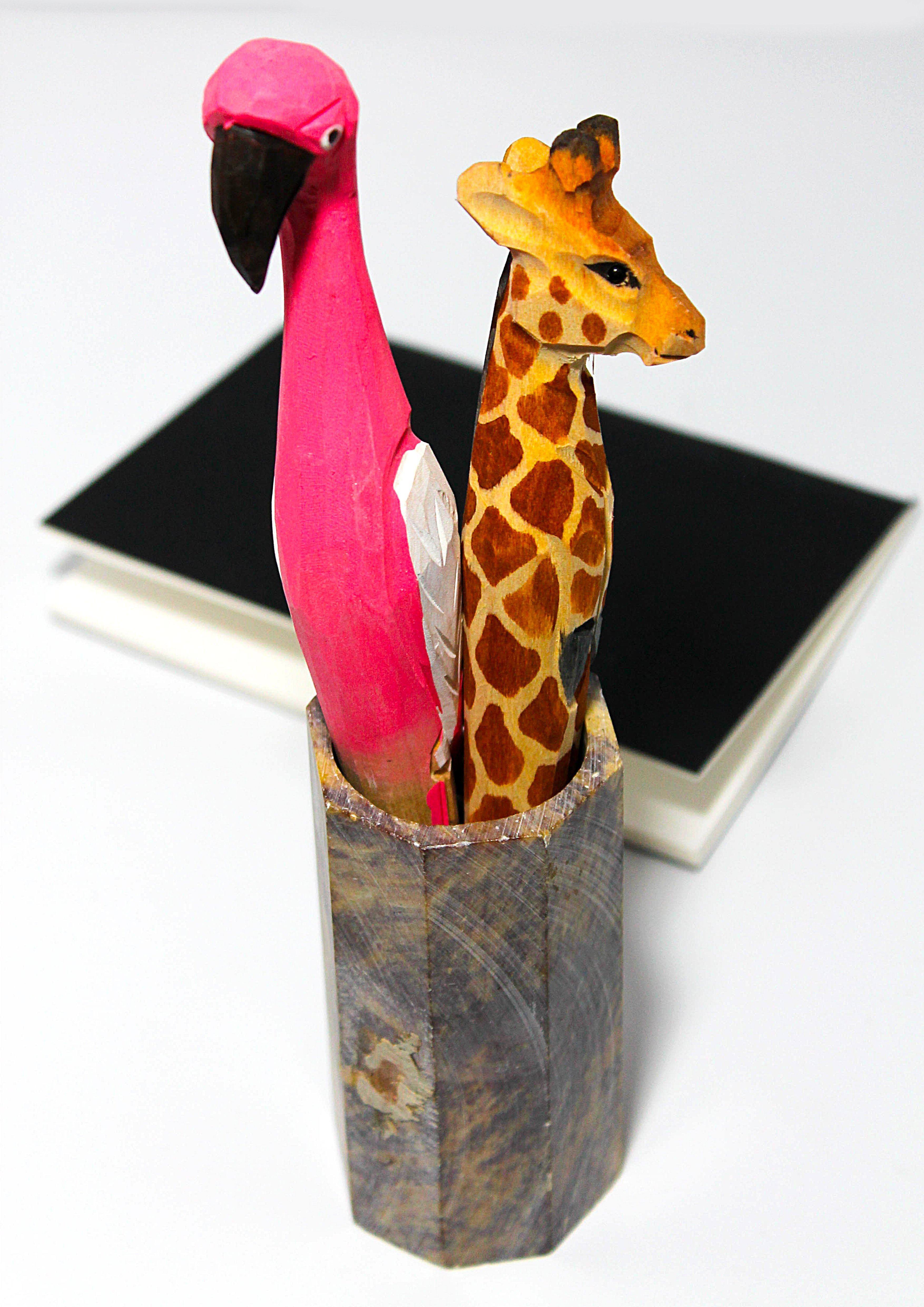 Flamingo Wooden Pen - Jungle Jewels