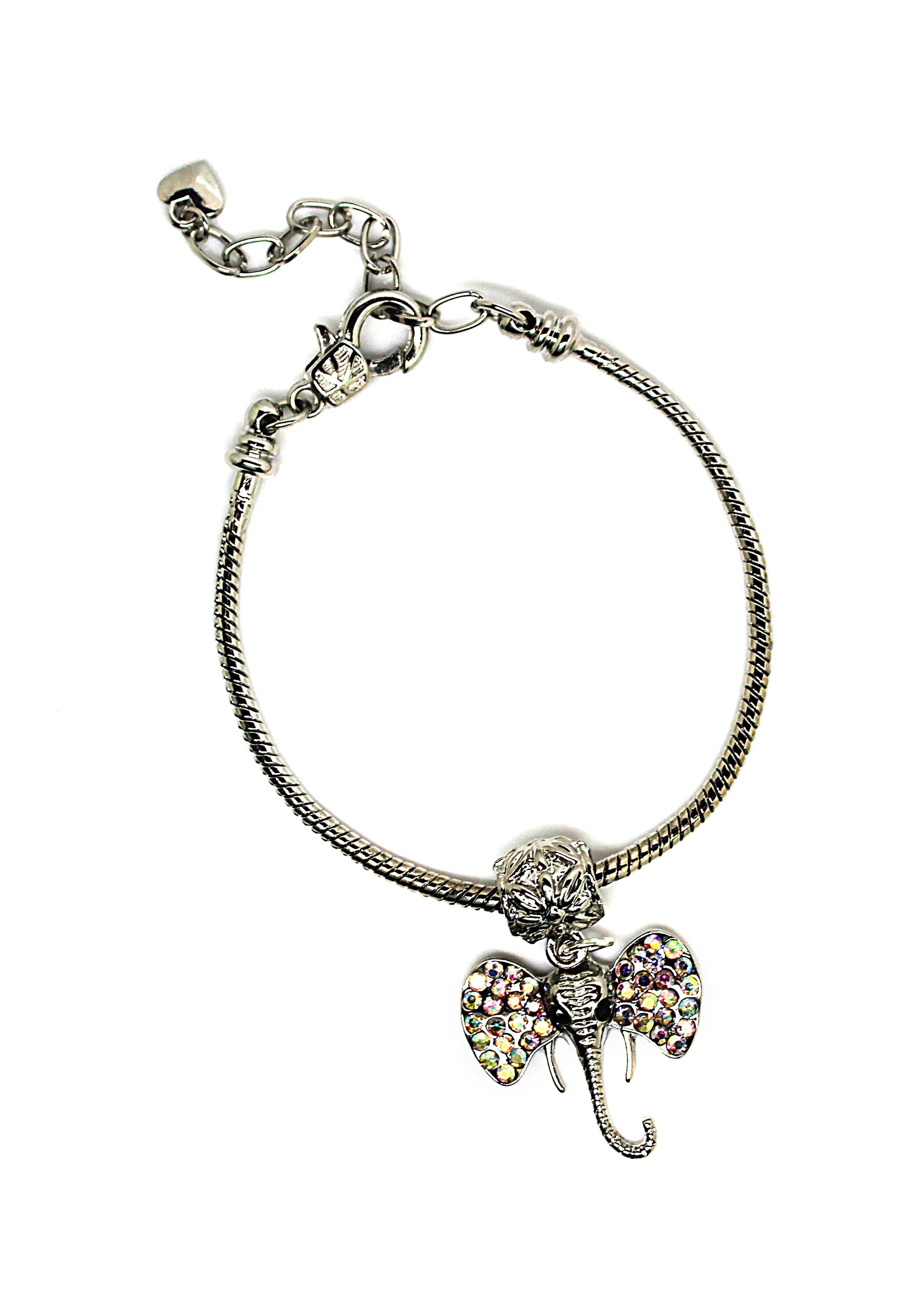 Elephant Head - Charm Bracelet - Jungle Jewels