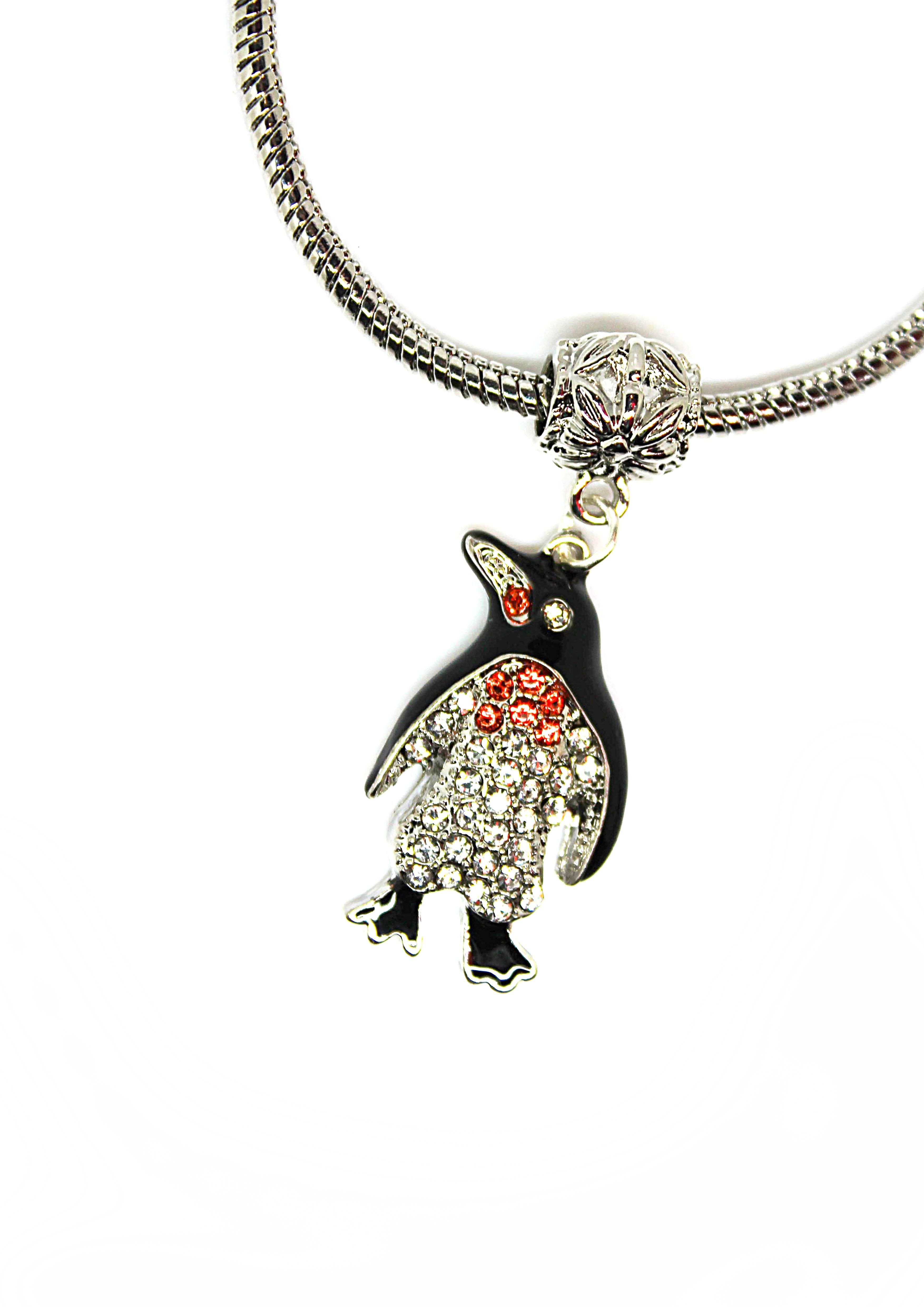 Penguin Black Feet - Charm Bracelet - Jungle Jewels