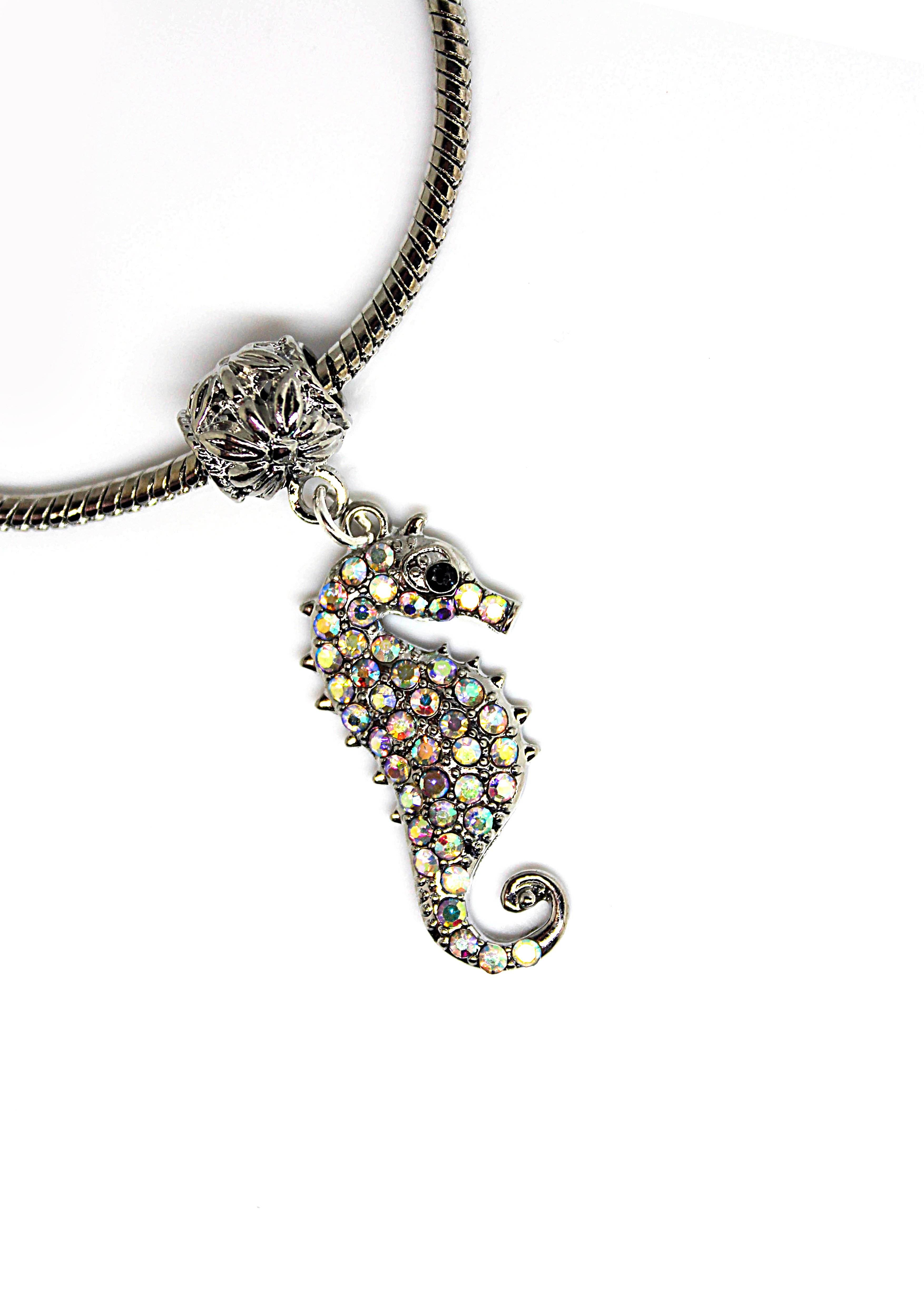 Seahorse Crystal - Charm Bracelet - Jungle Jewels