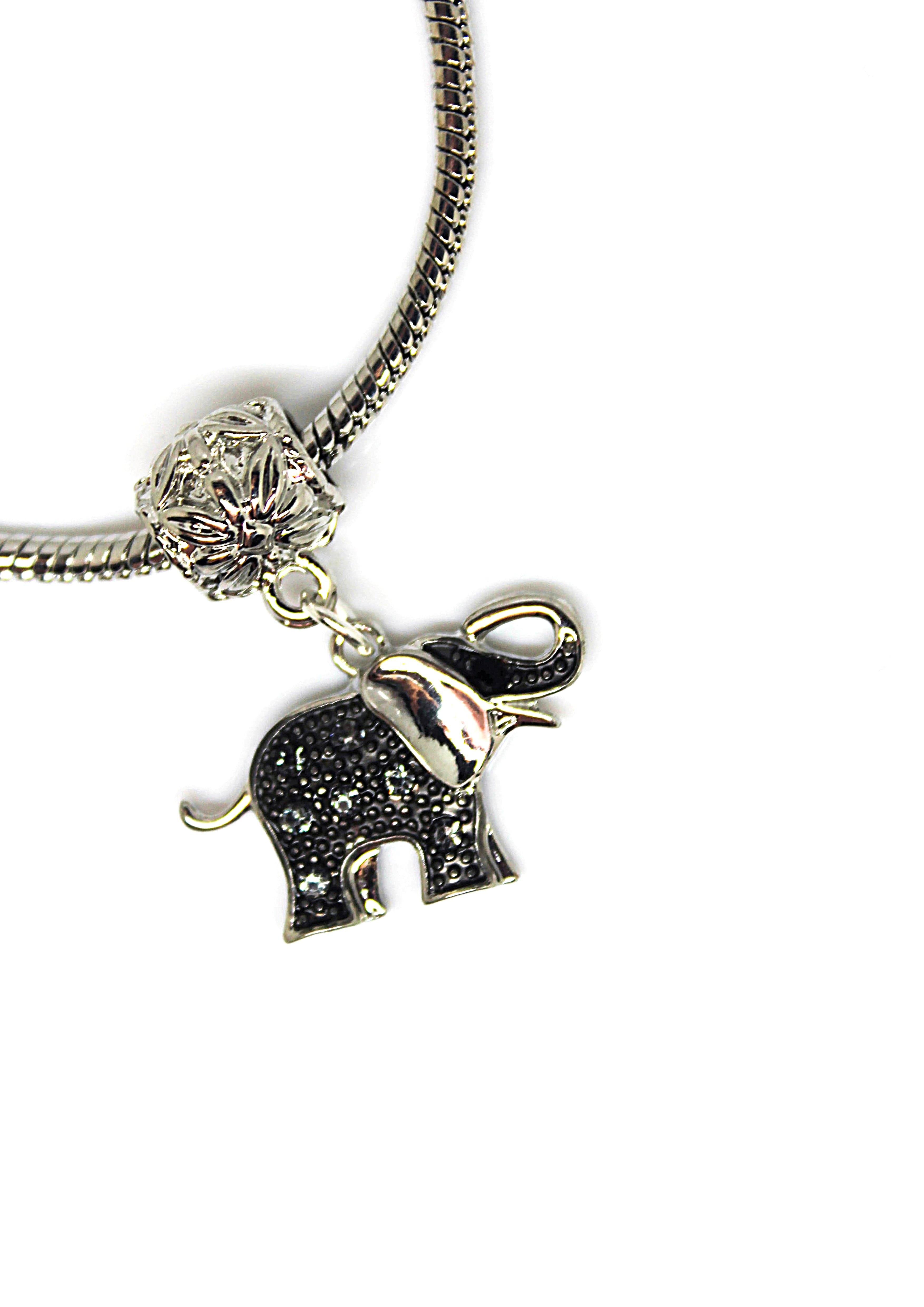 Elephant Grey - Charm Bracelet - Jungle Jewels