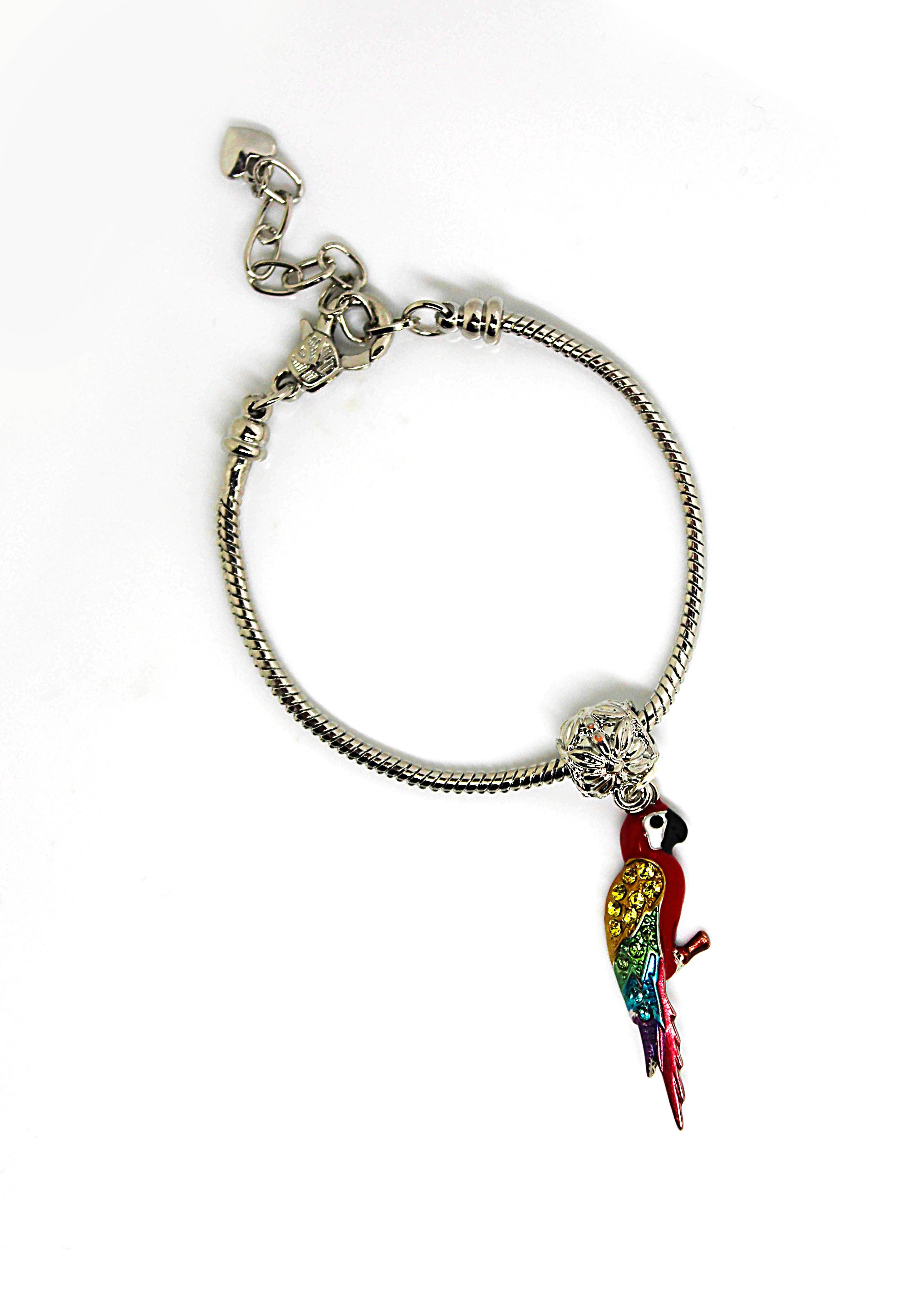 Parrot Red - Charm Bracelet - Jungle Jewels