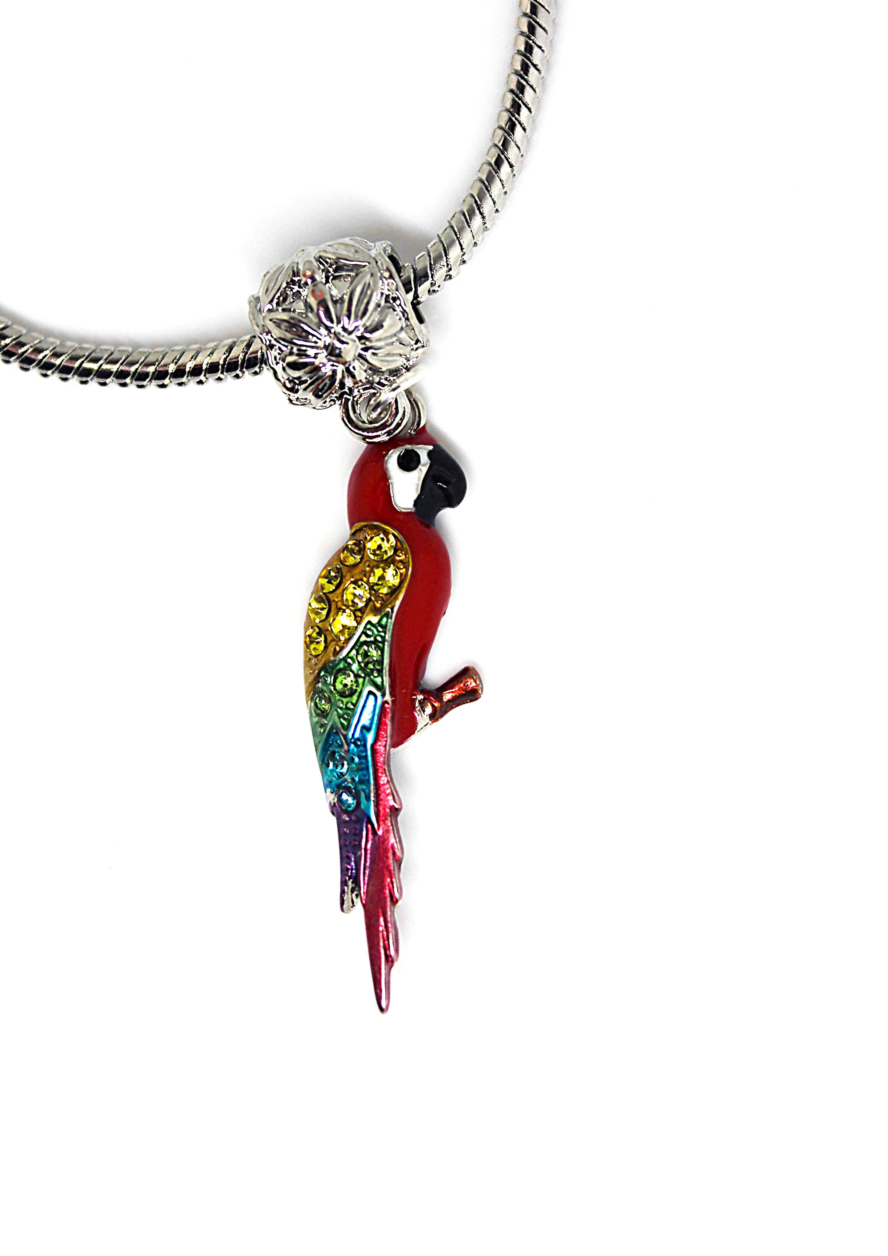 Parrot Red - Charm Bracelet - Jungle Jewels