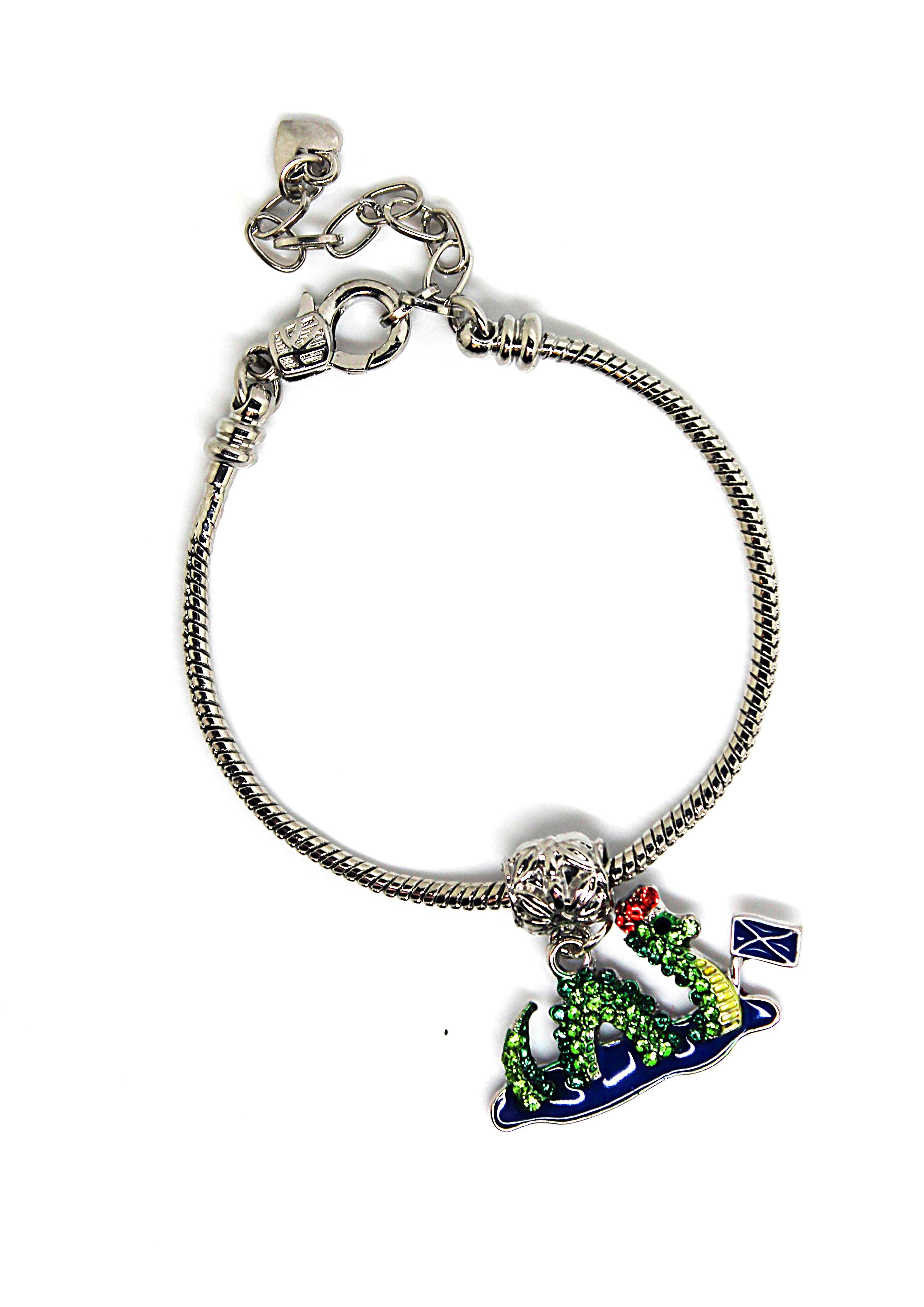 Nessie & Flag - Charm Bracelet - Jungle Jewels