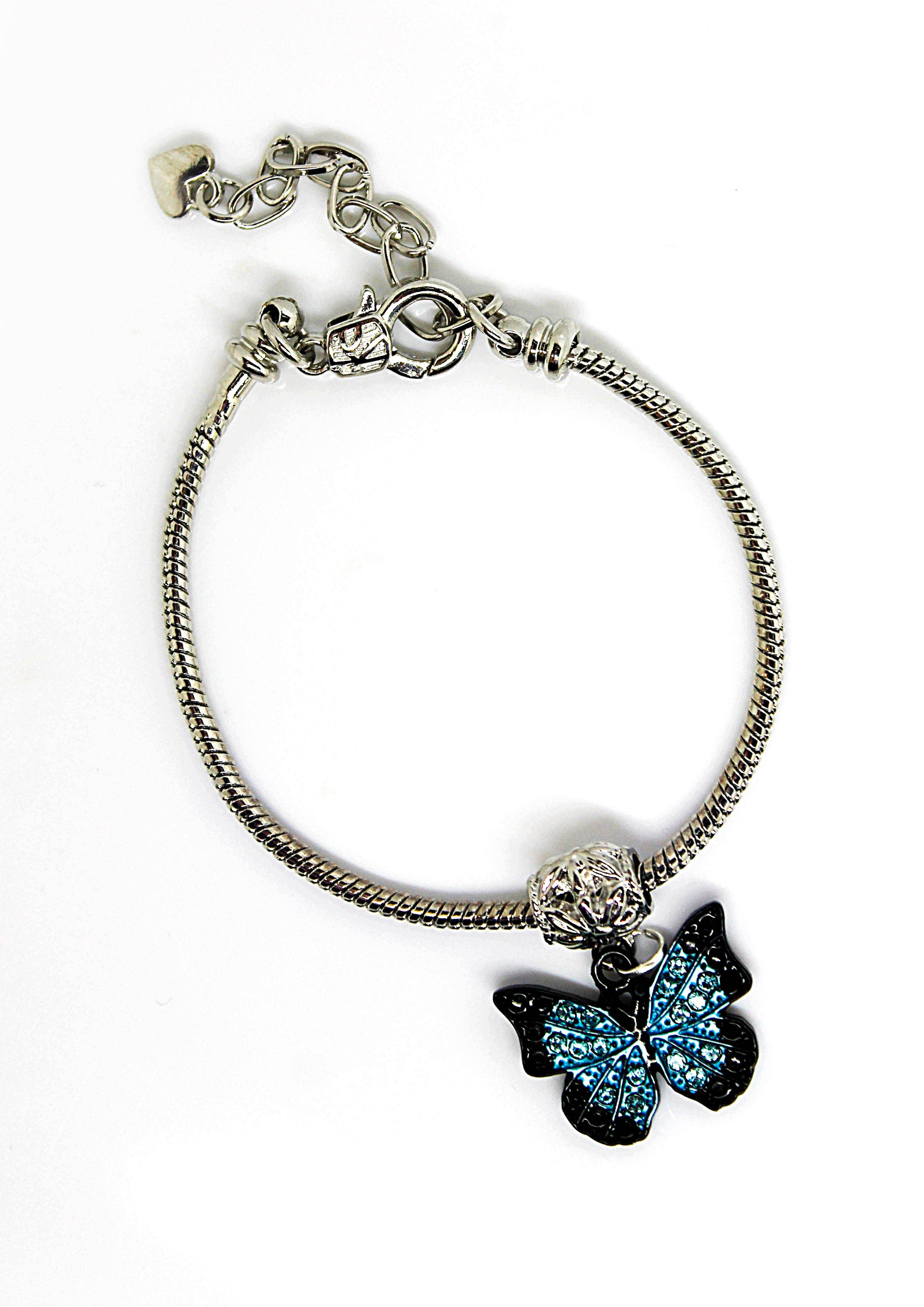 Butterfly Blue - Charm Bracelet - Jungle Jewels