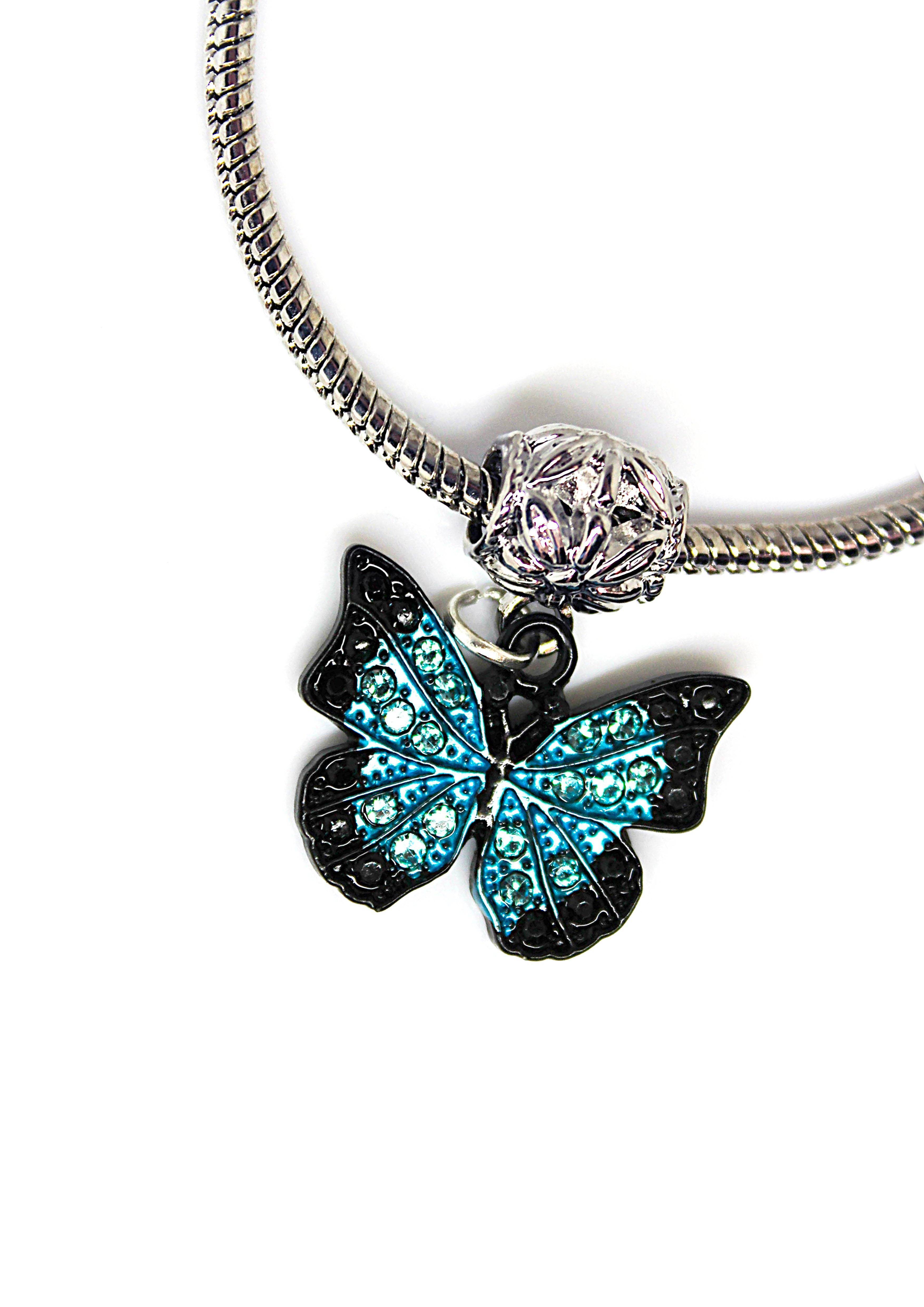 Butterfly Blue - Charm Bracelet - Jungle Jewels