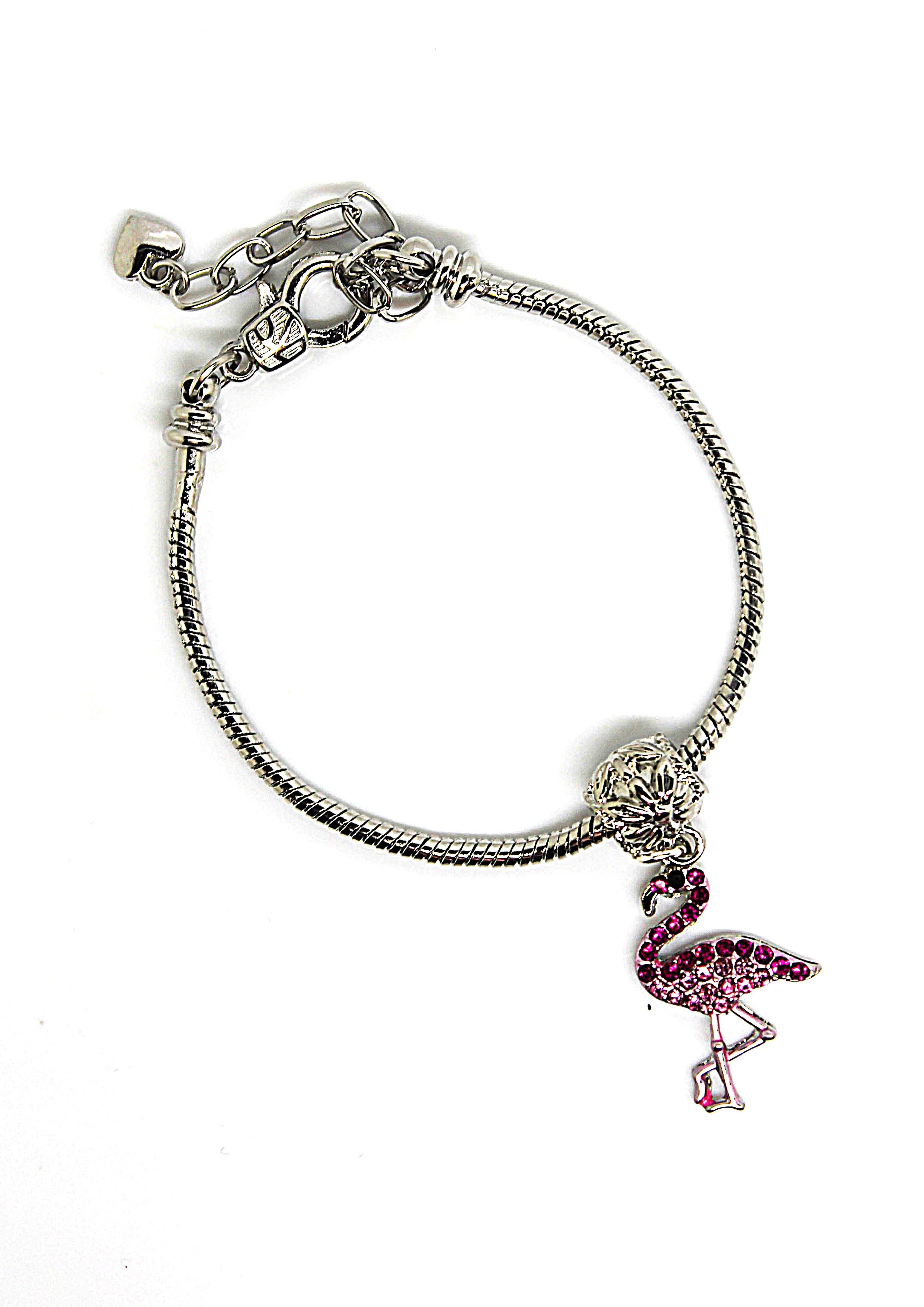 Flamingo Small - Charm Bracelet - Jungle Jewels