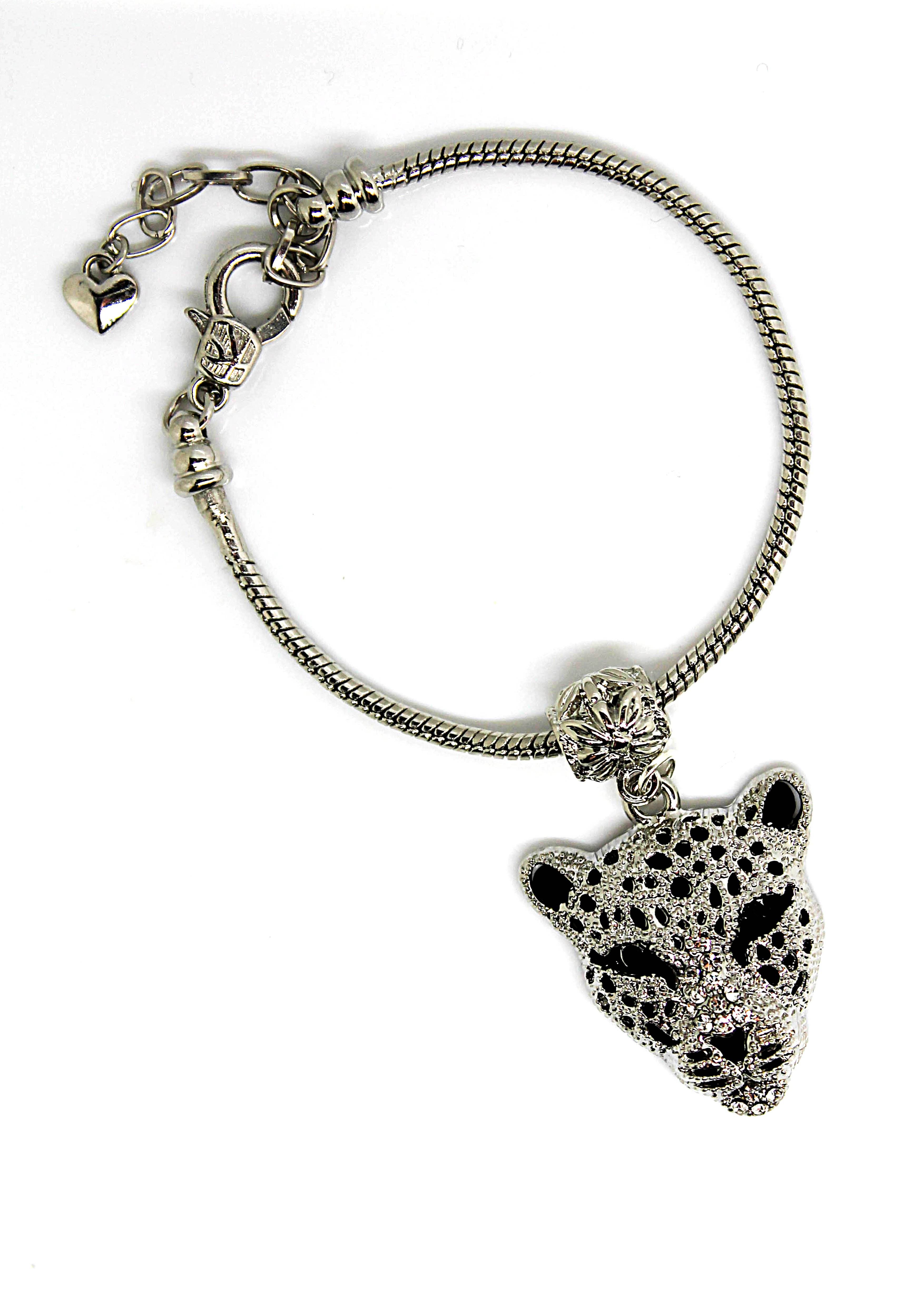 Snow Leopard - Charm Bracelet - Jungle Jewels