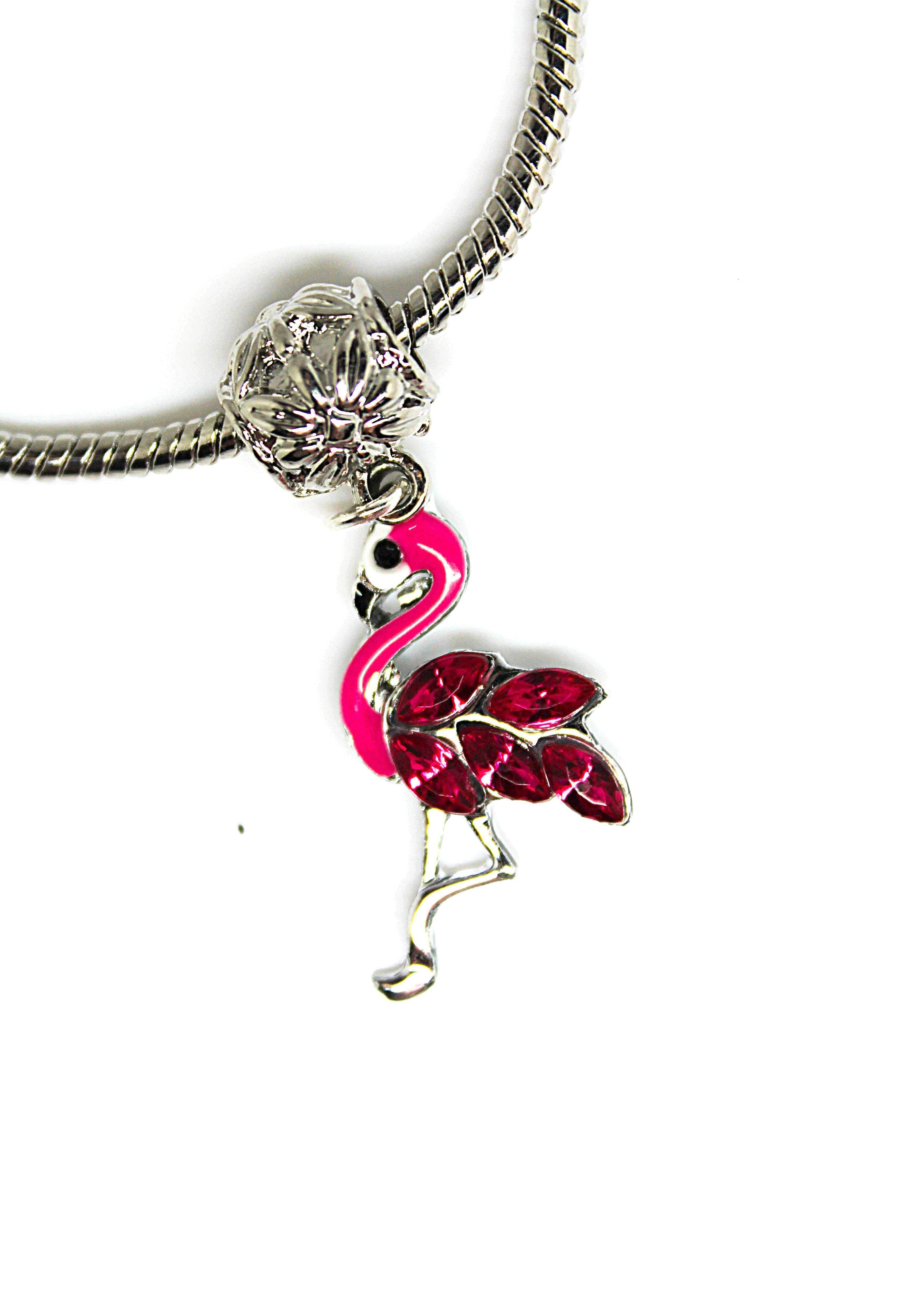 Flamingo Fuchsia - Charm Bracelet - Jungle Jewels