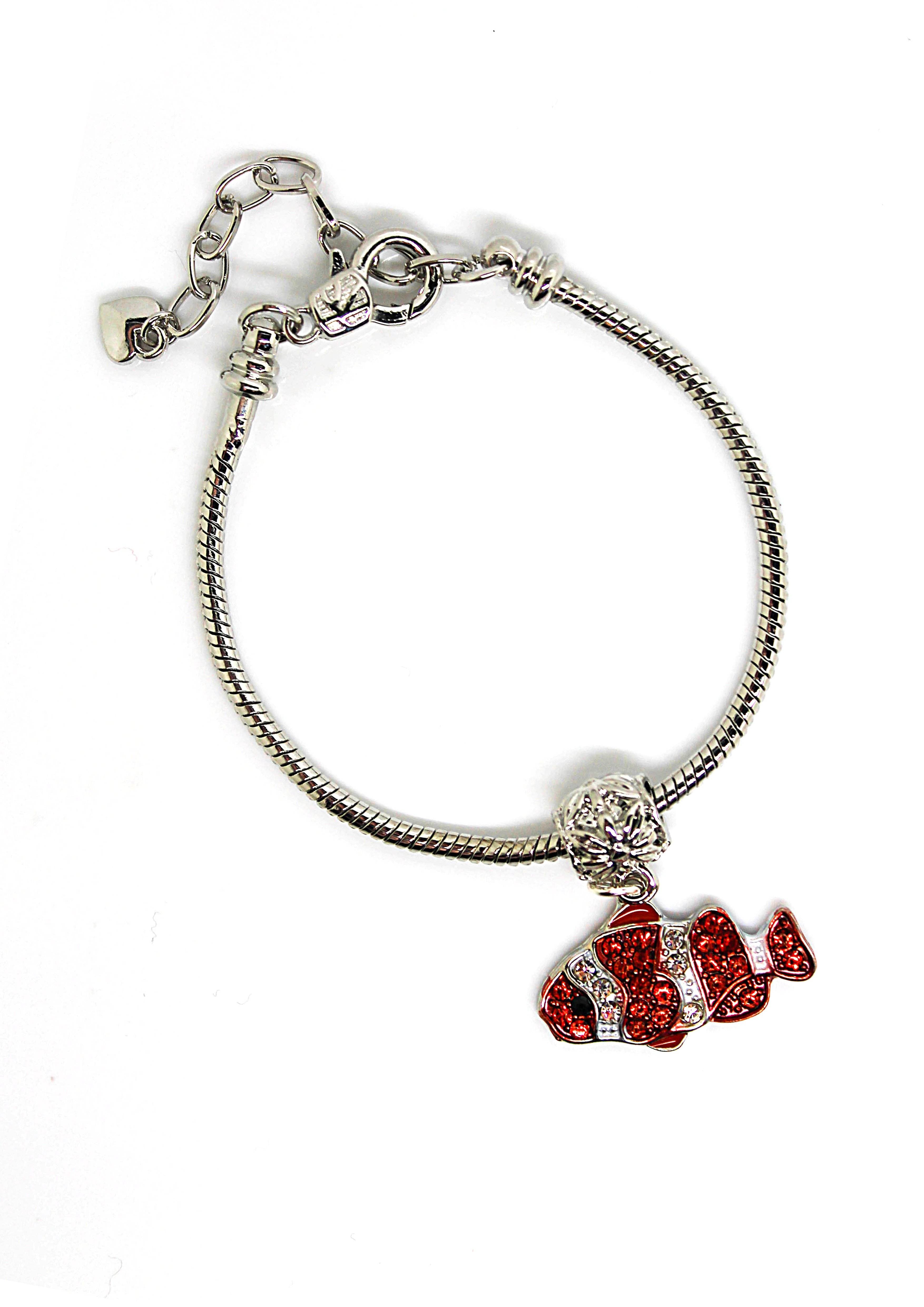 Clown Fish Orange - Charm Bracelet - Jungle Jewels