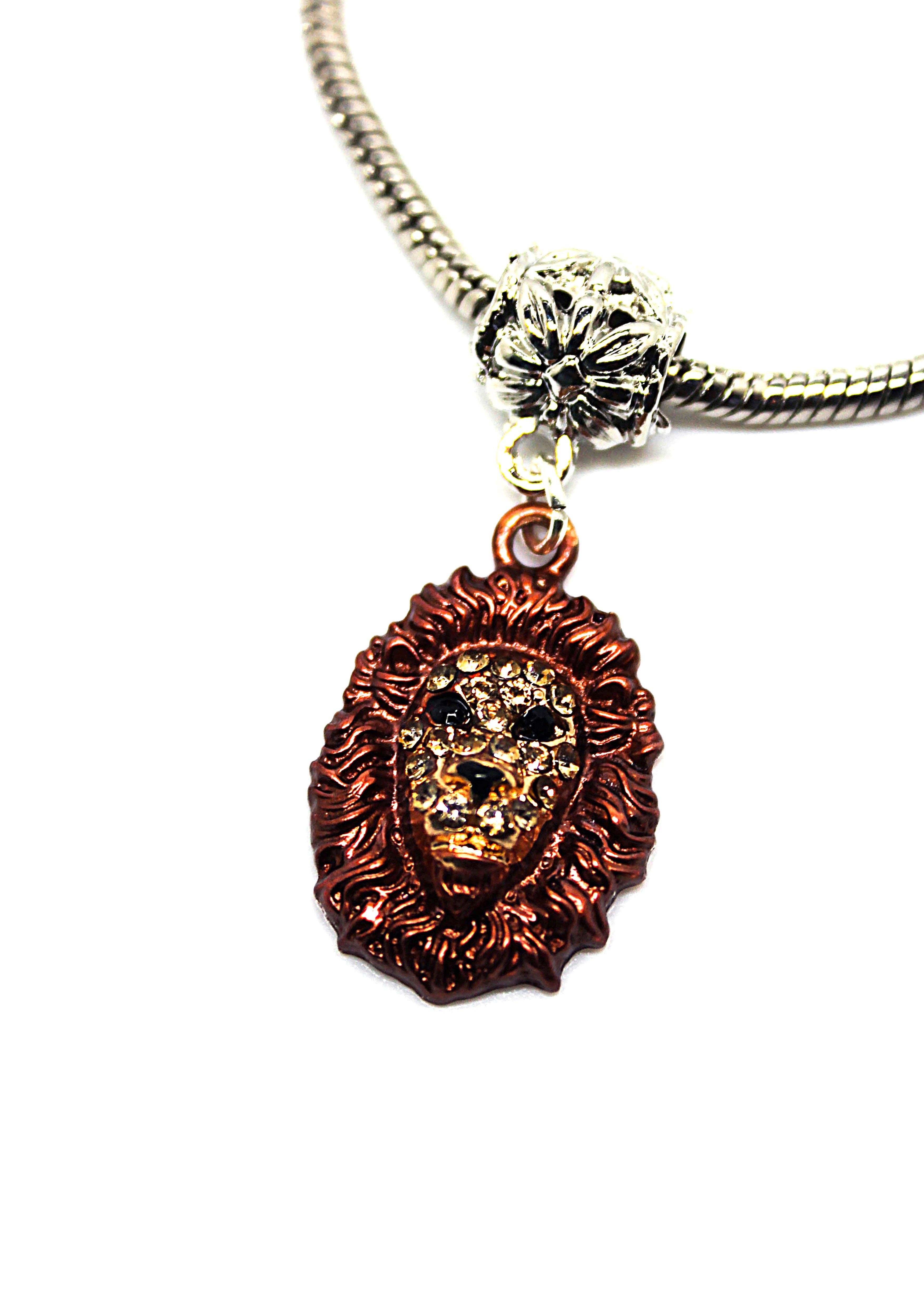 Lion Face - Charm Bracelet - Jungle Jewels