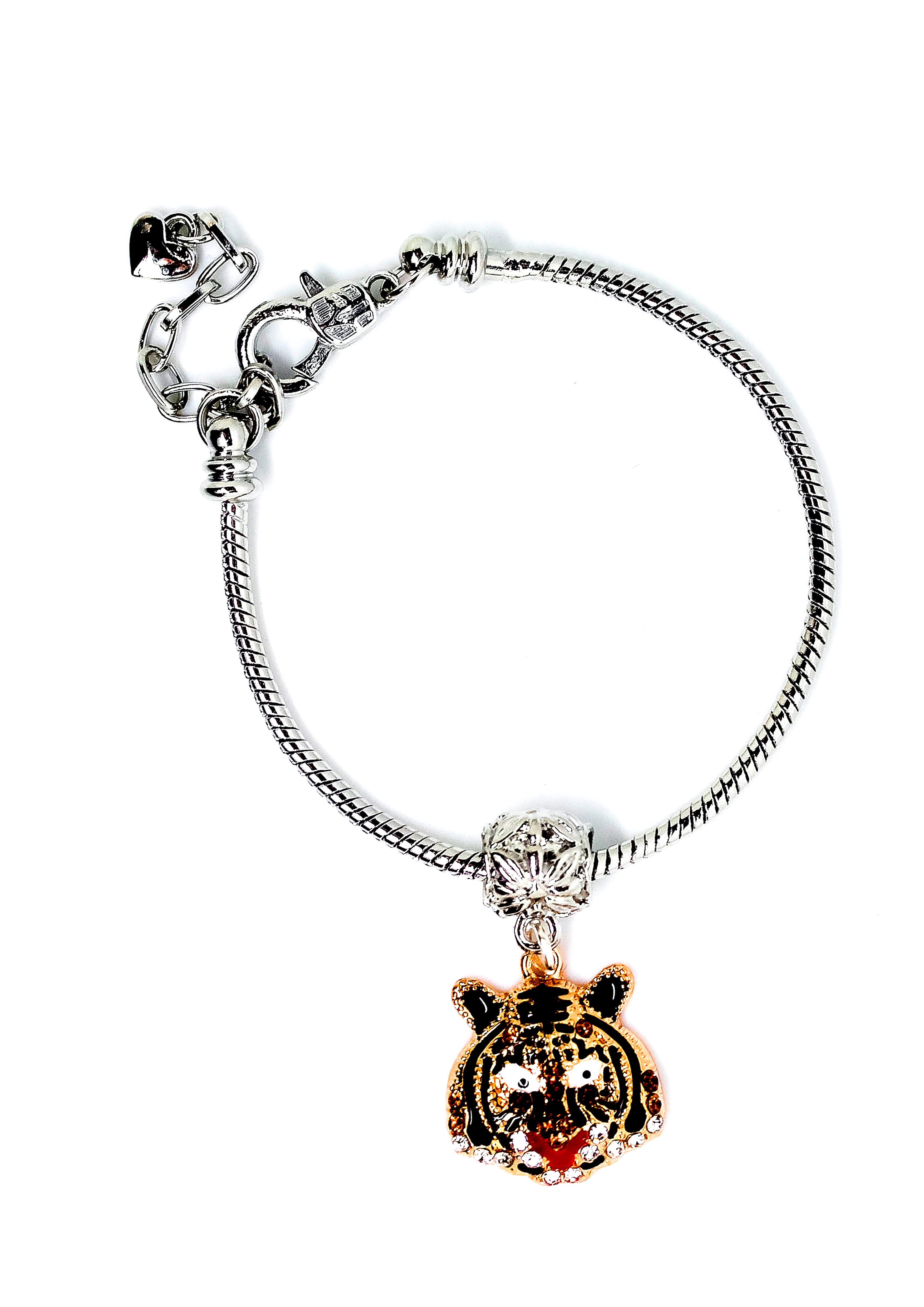 Tiger Face - Charm Bracelet