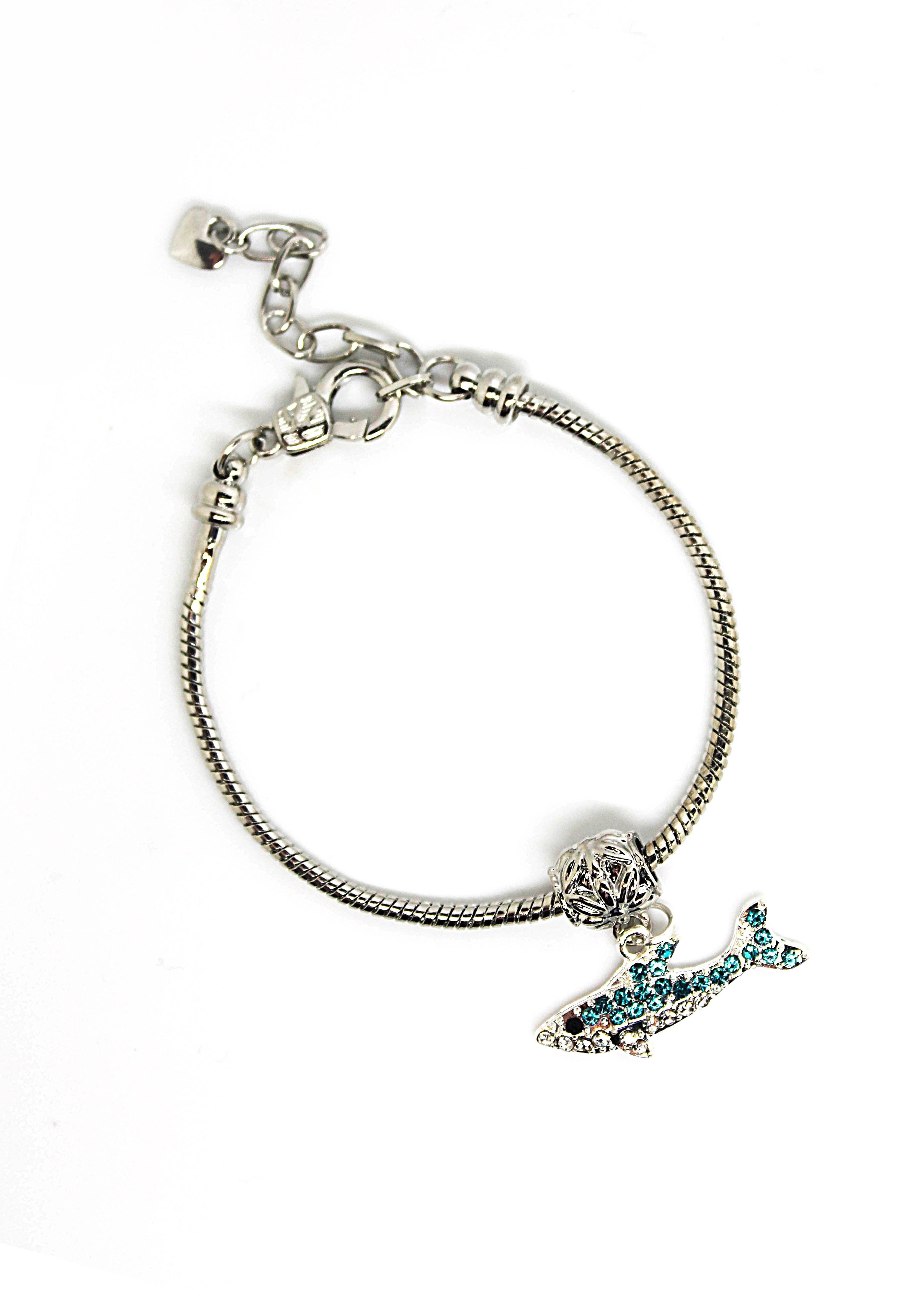 Shark Blue  - Charm Bracelet - Jungle Jewels