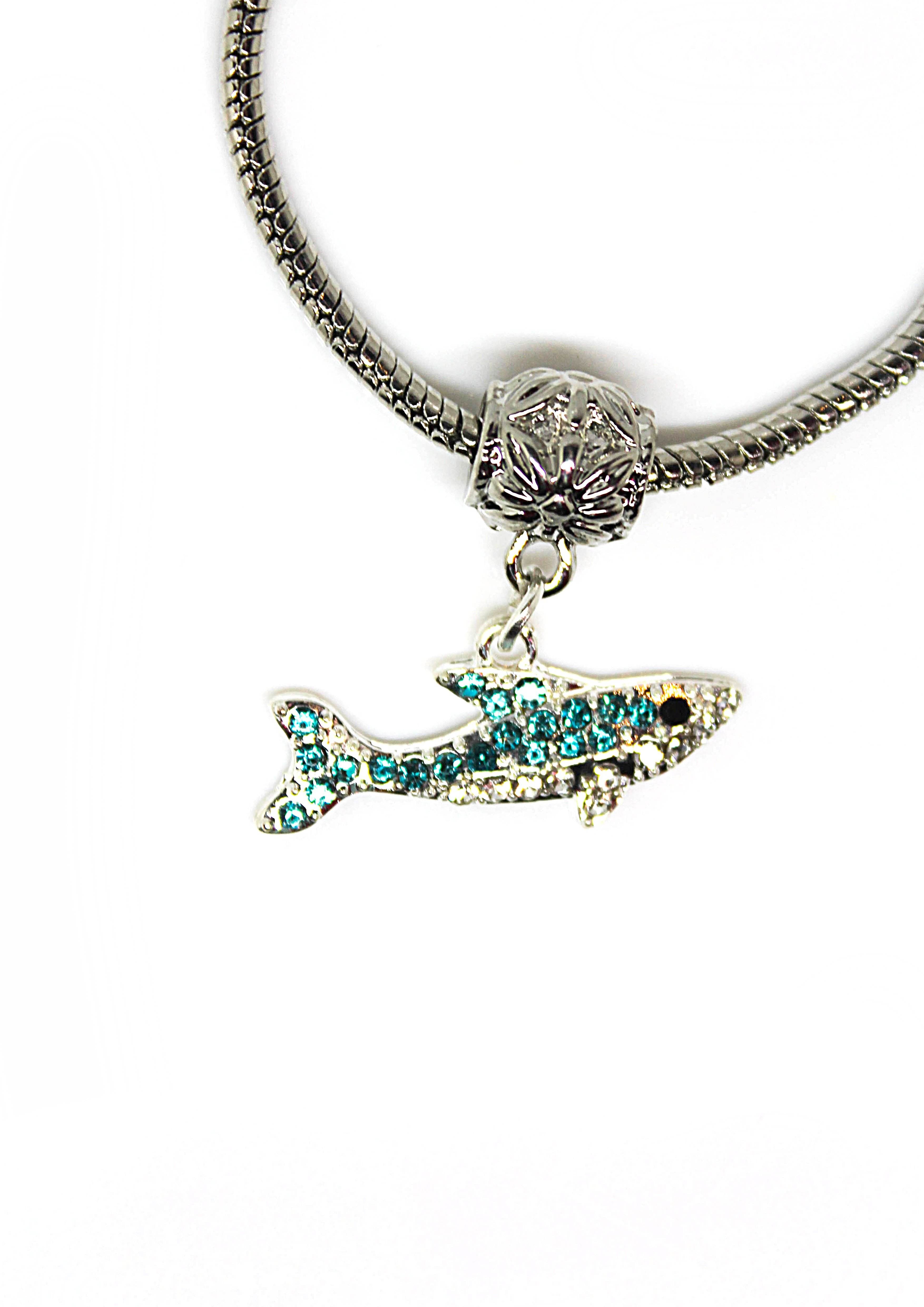 Shark Blue  - Charm Bracelet - Jungle Jewels