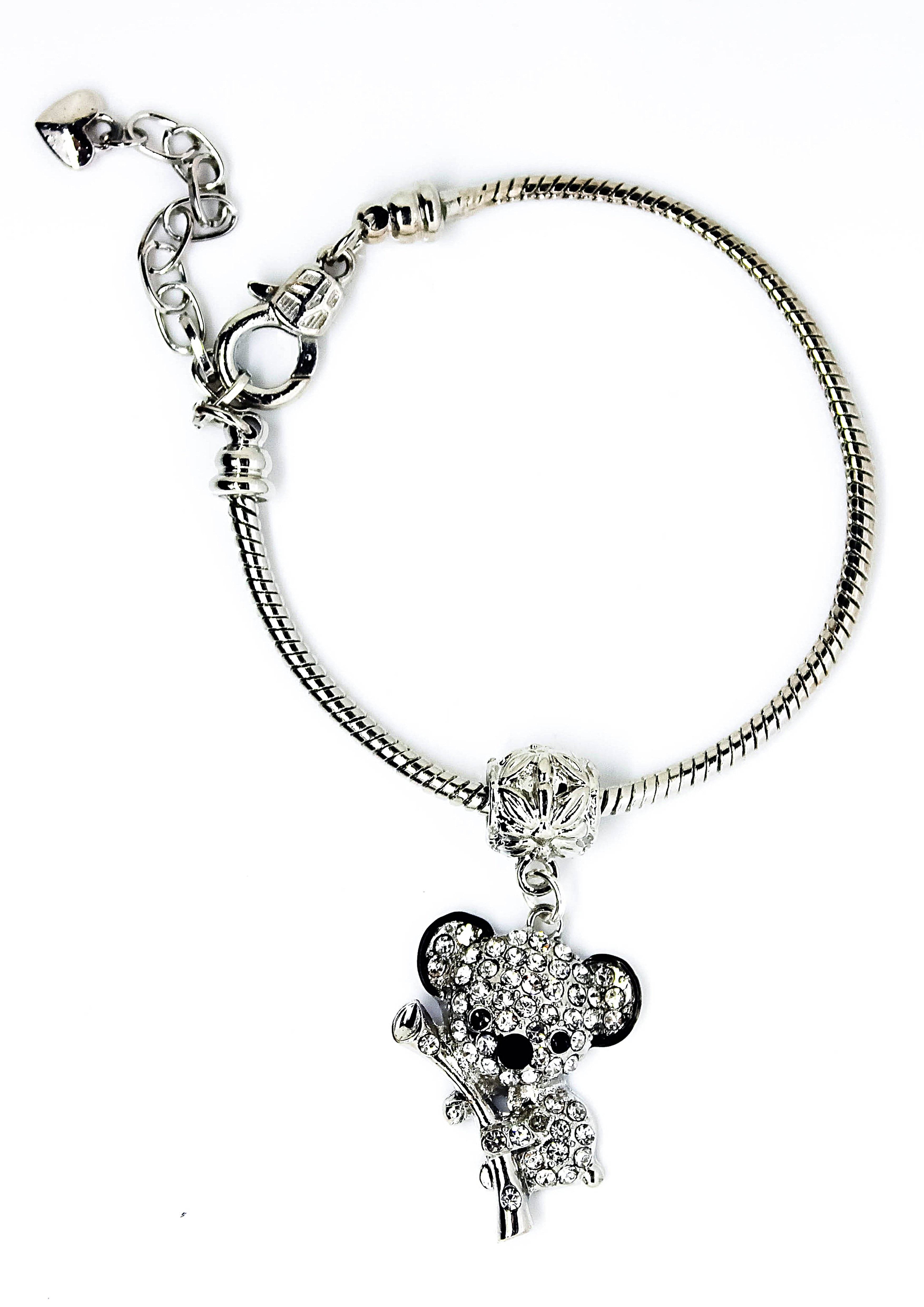 Koala Clear  - Charm Bracelet - Jungle Jewels