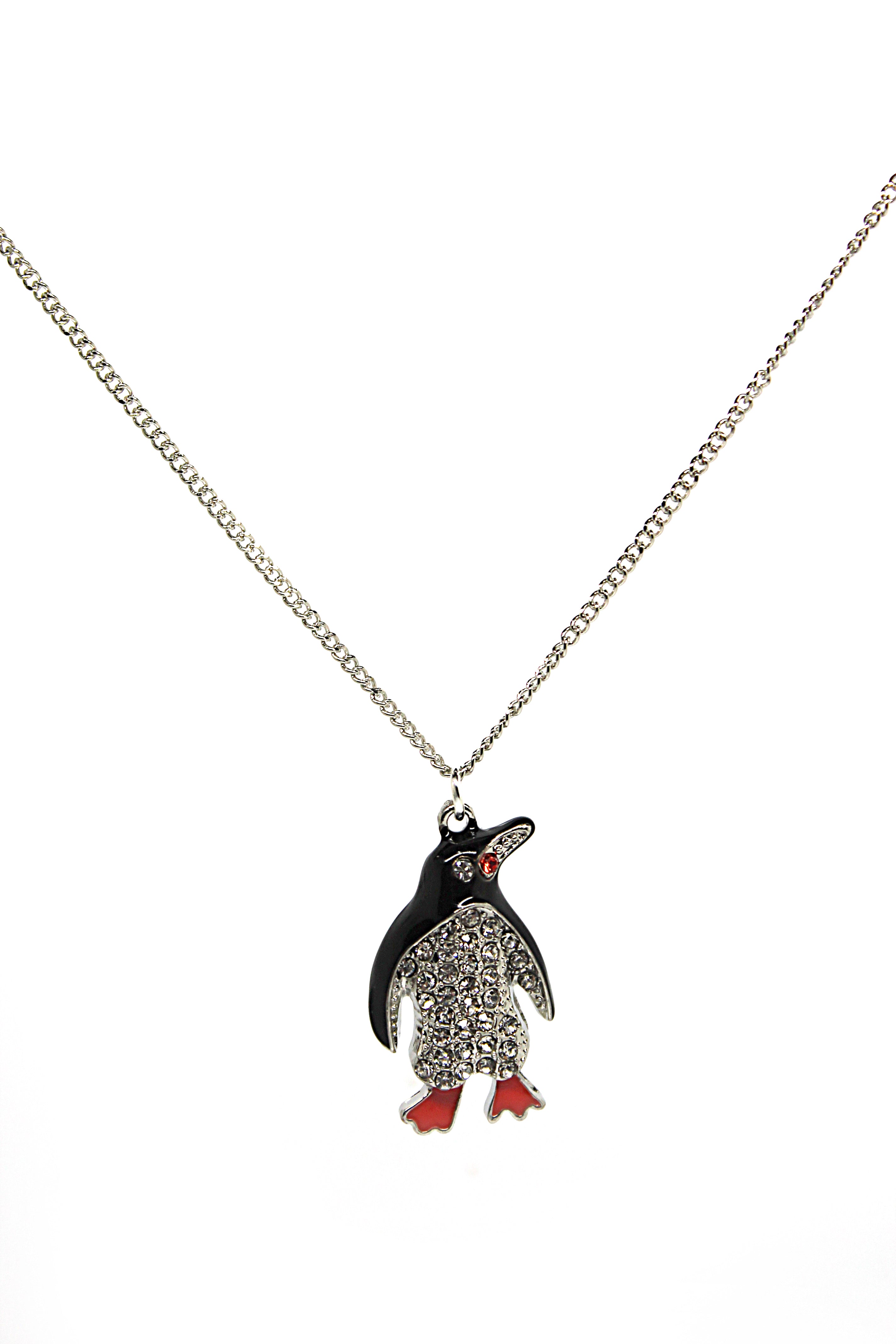 Penguin Orange Feet -  Necklace