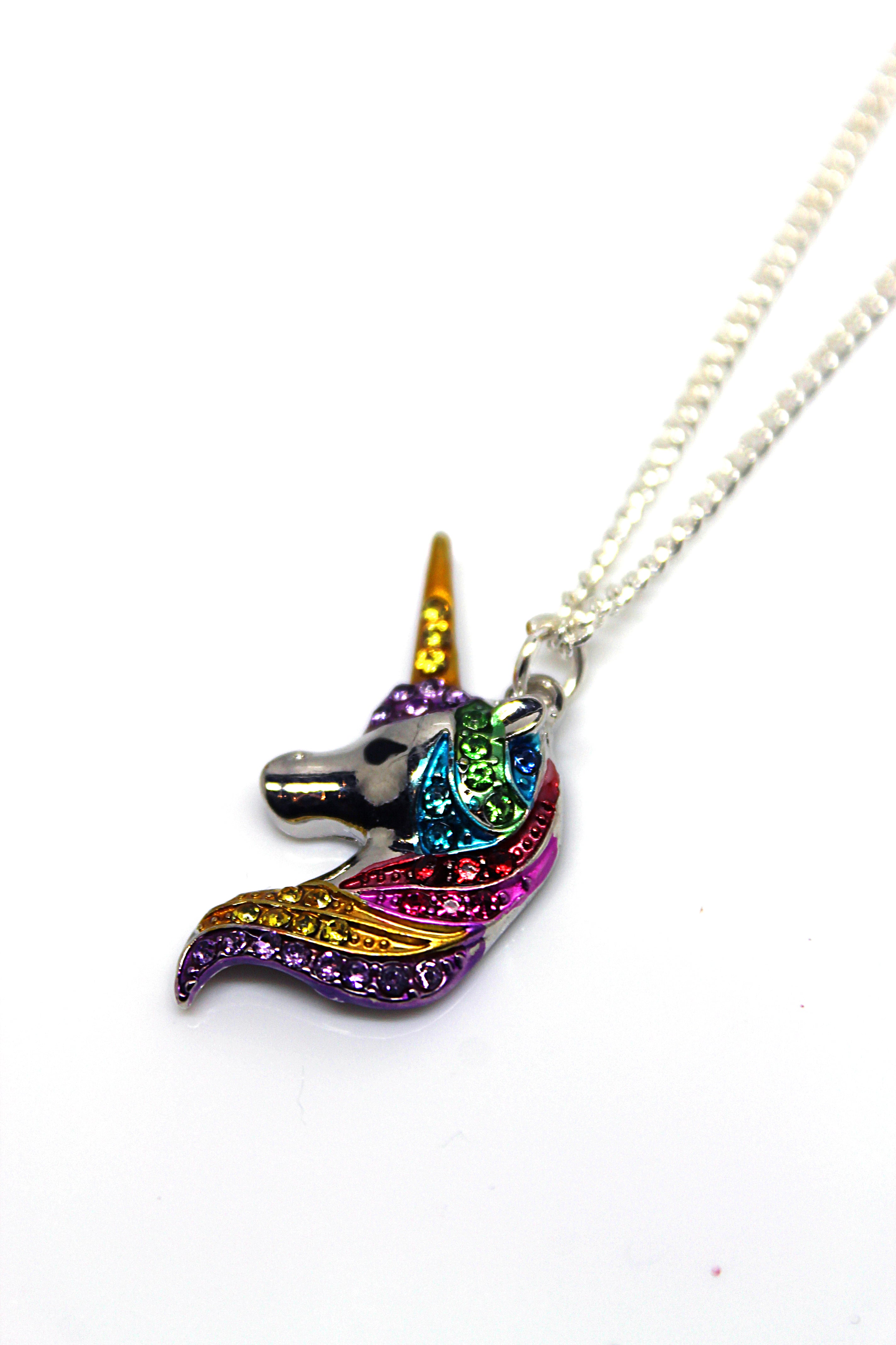 Unicorn Head -  Necklace