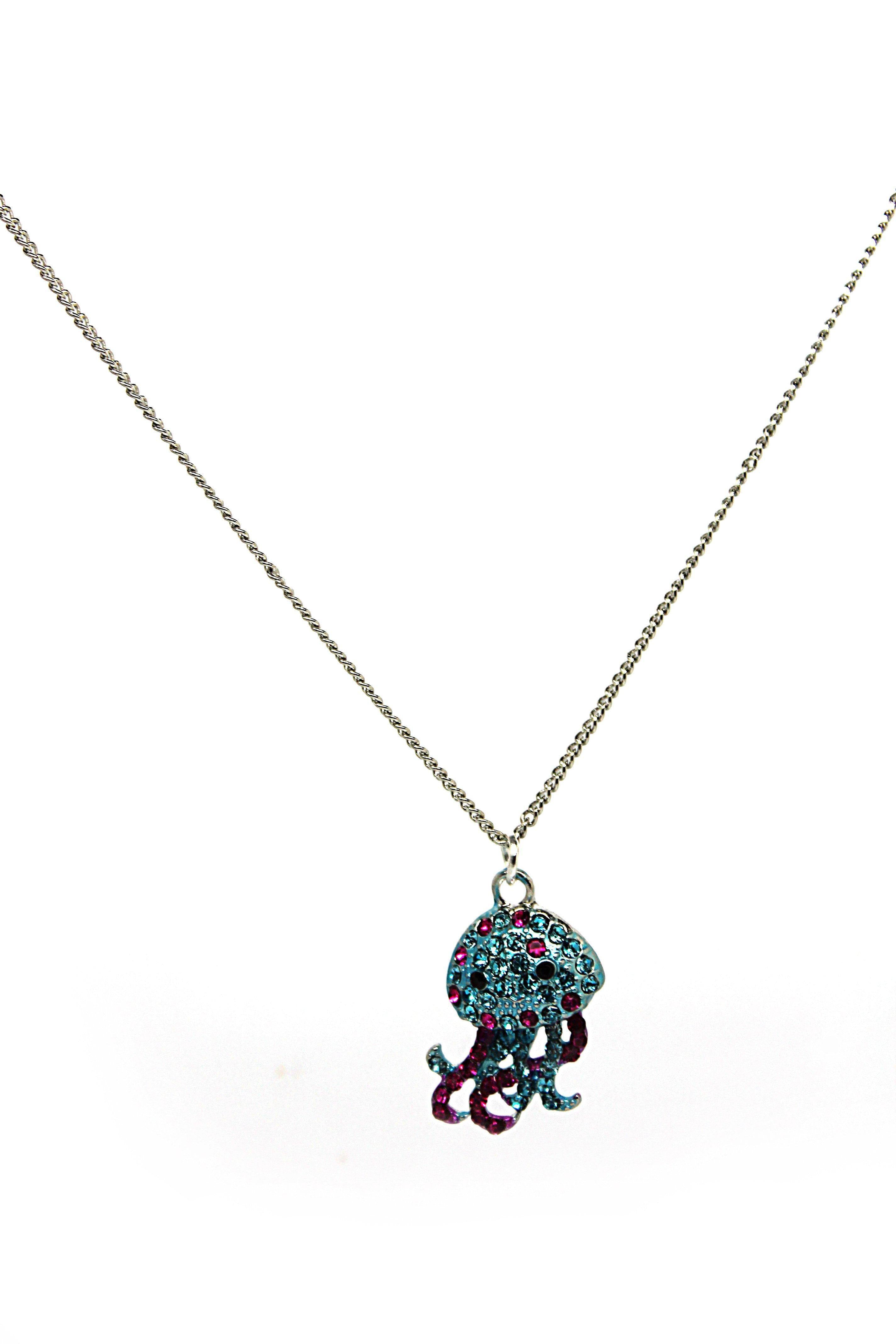 Jelly Fish Blue -  Necklace - Jungle Jewels