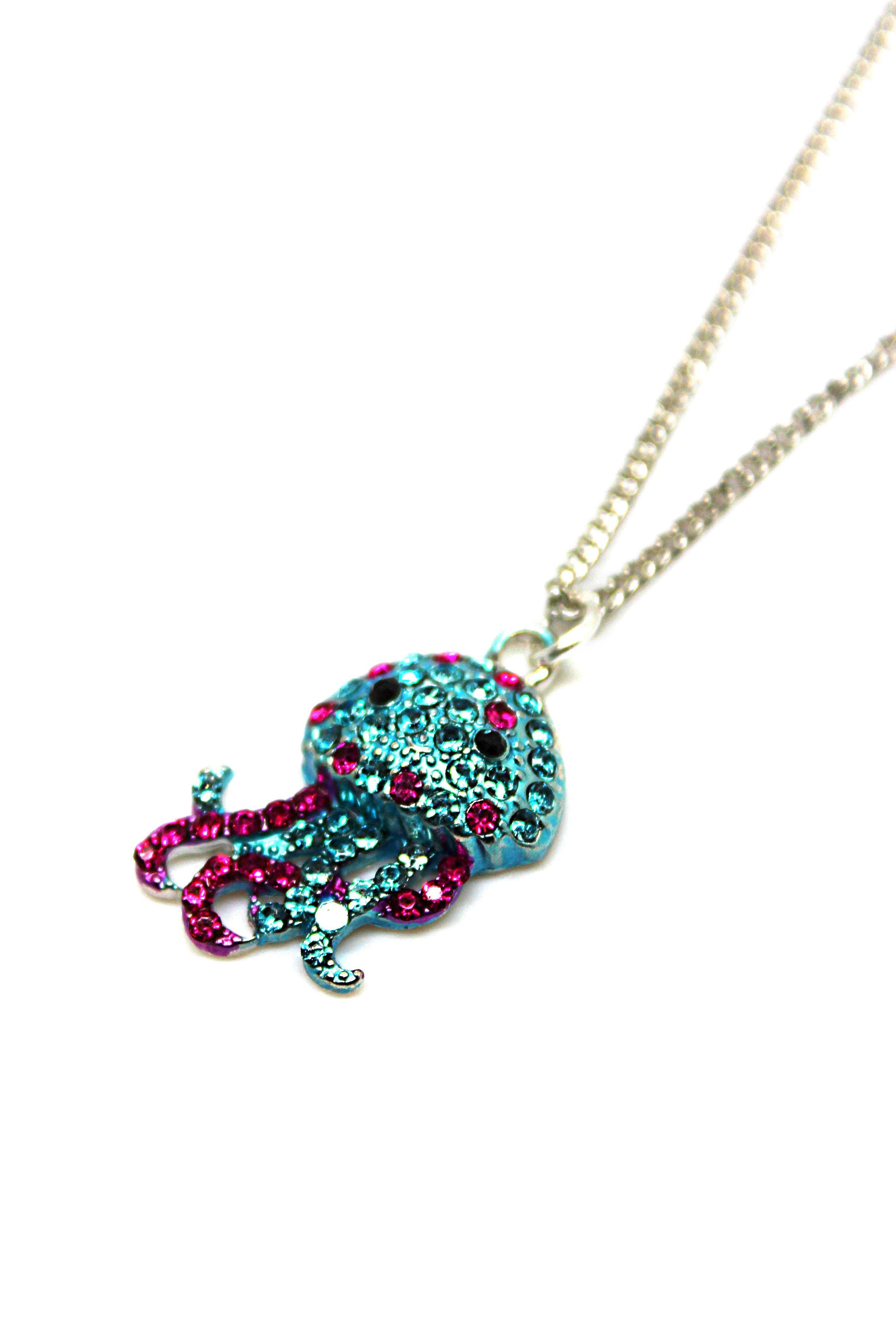 Jelly Fish Blue -  Necklace - Jungle Jewels