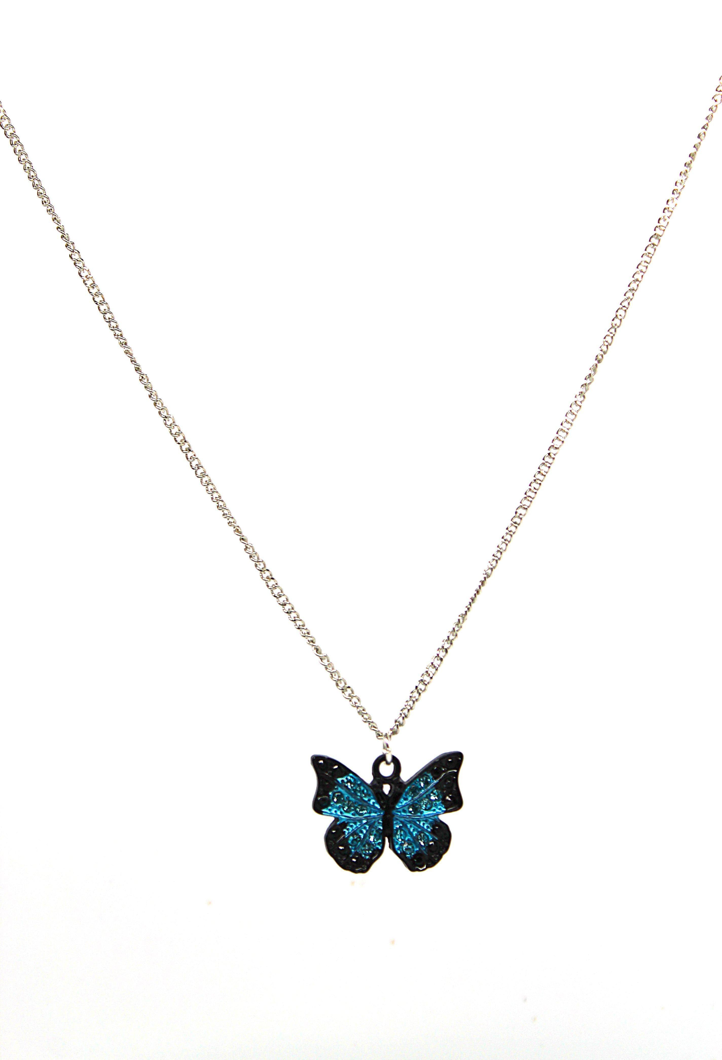 Butterfly Blue -  Necklace - Jungle Jewels