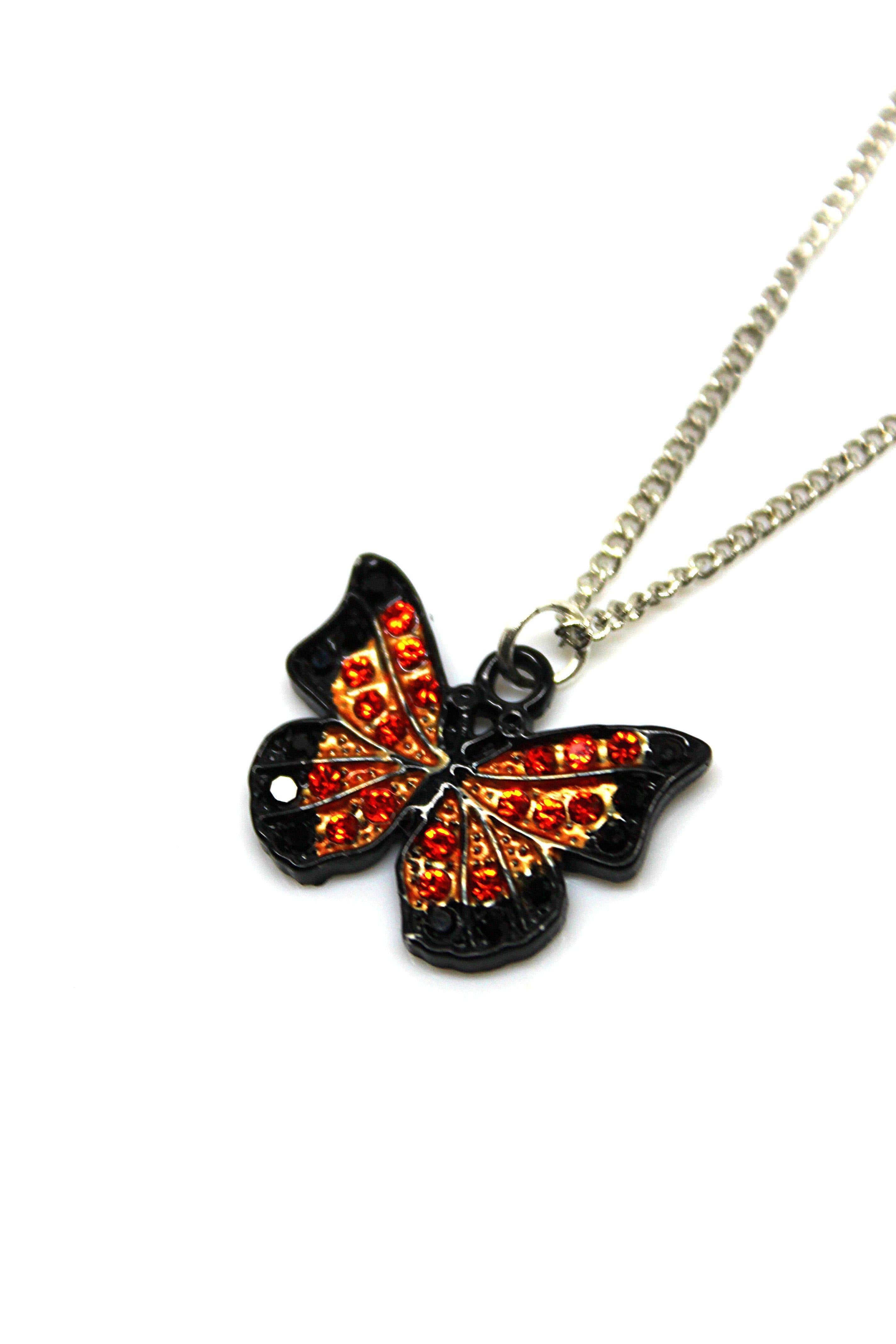 Butterfly Orange -  Necklace - Jungle Jewels