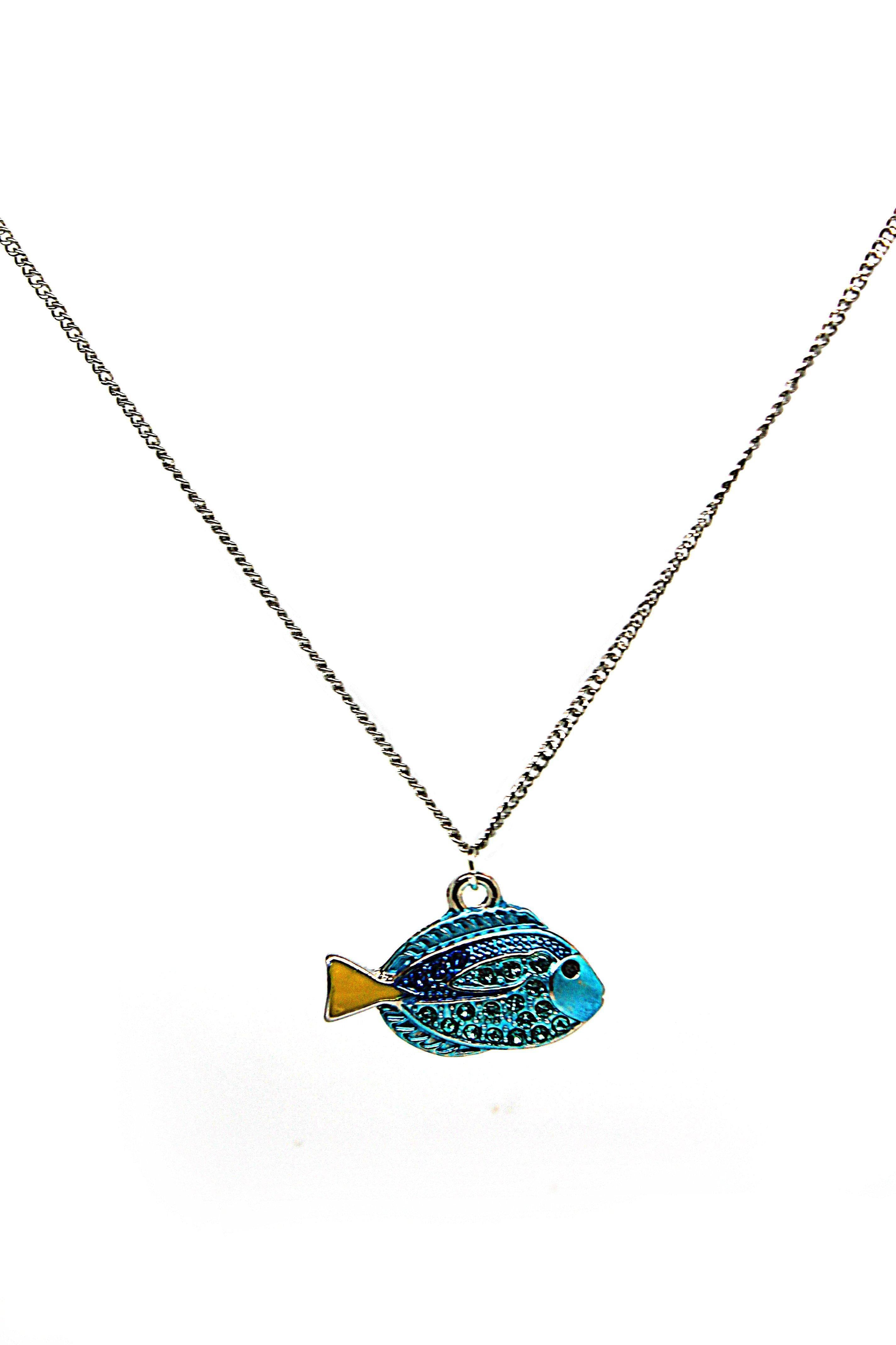 Blue Tang Fish -  Necklace - Jungle Jewels