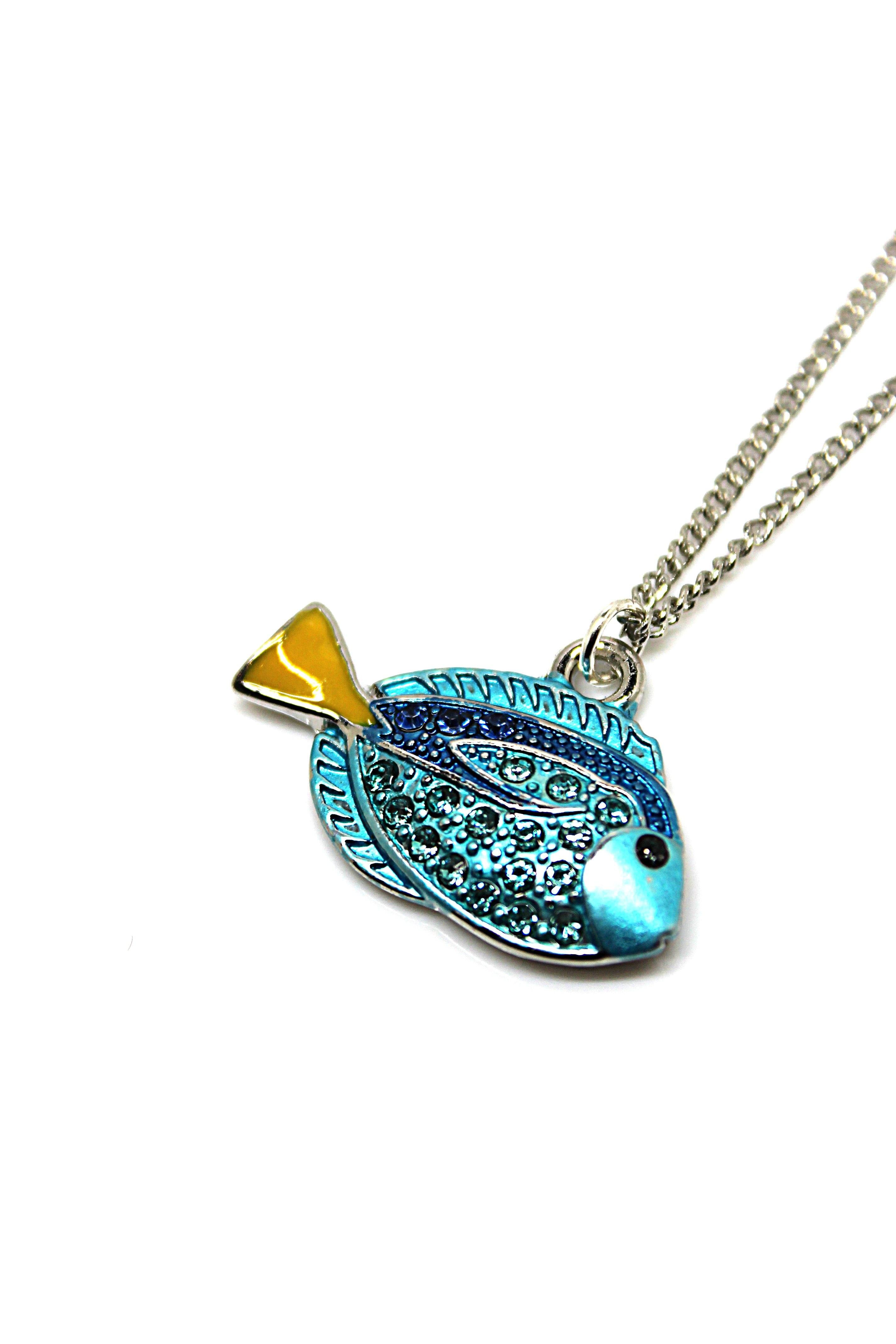 Blue Tang Fish -  Necklace - Jungle Jewels