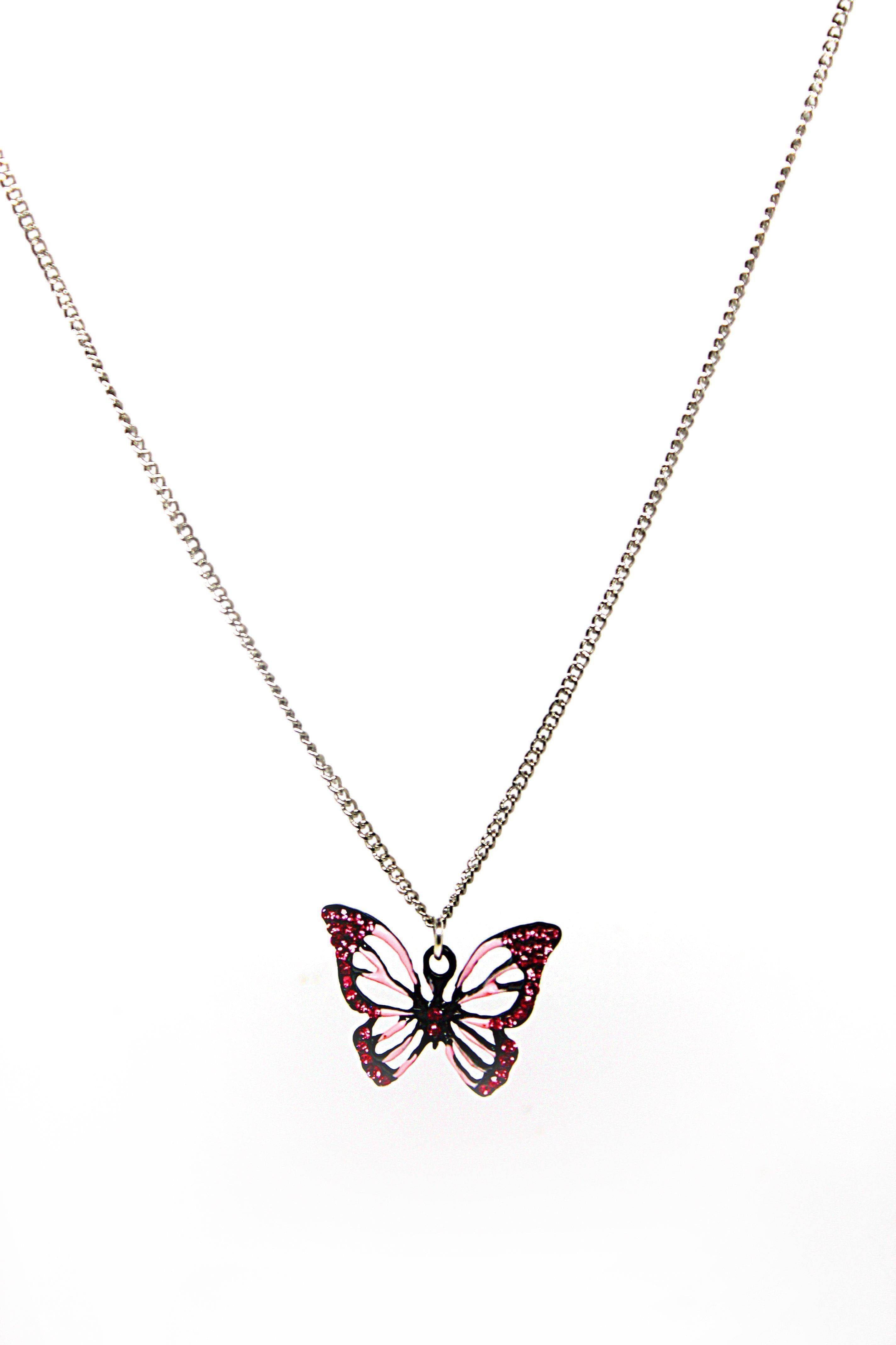 Butterfly Pink -  Necklace - Jungle Jewels