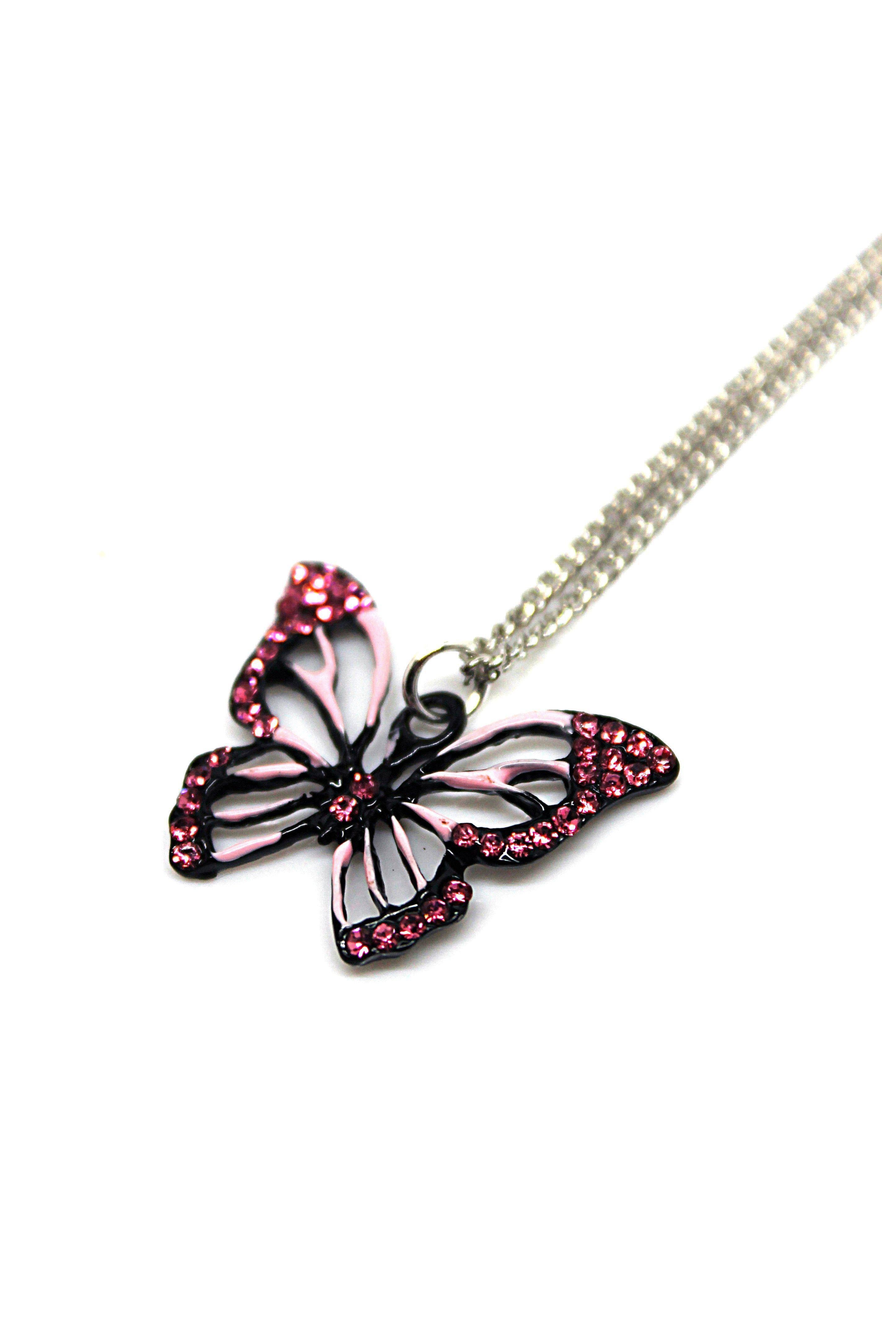 Butterfly Pink -  Necklace - Jungle Jewels