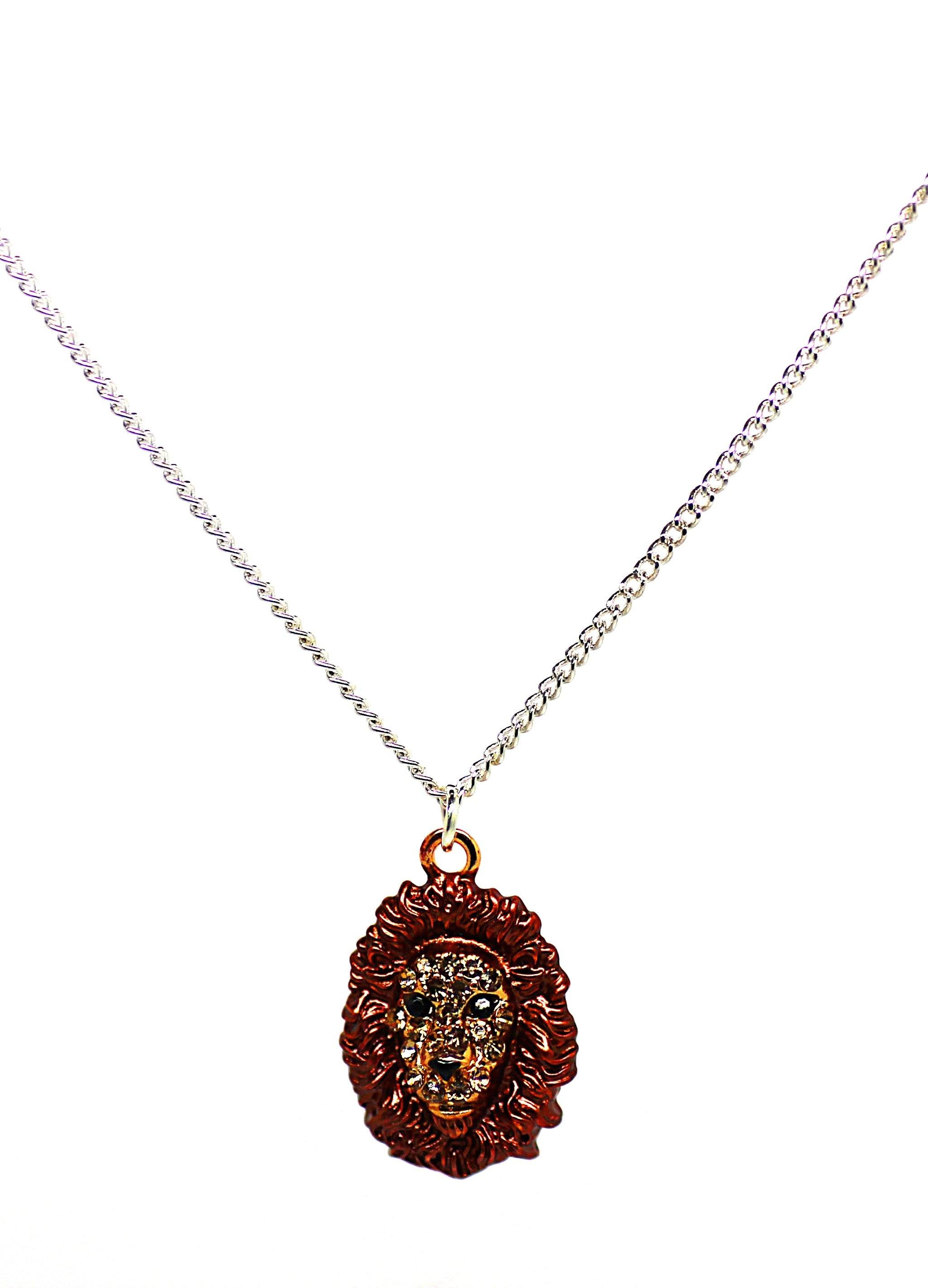 Lion Face -  Necklace - Jungle Jewels