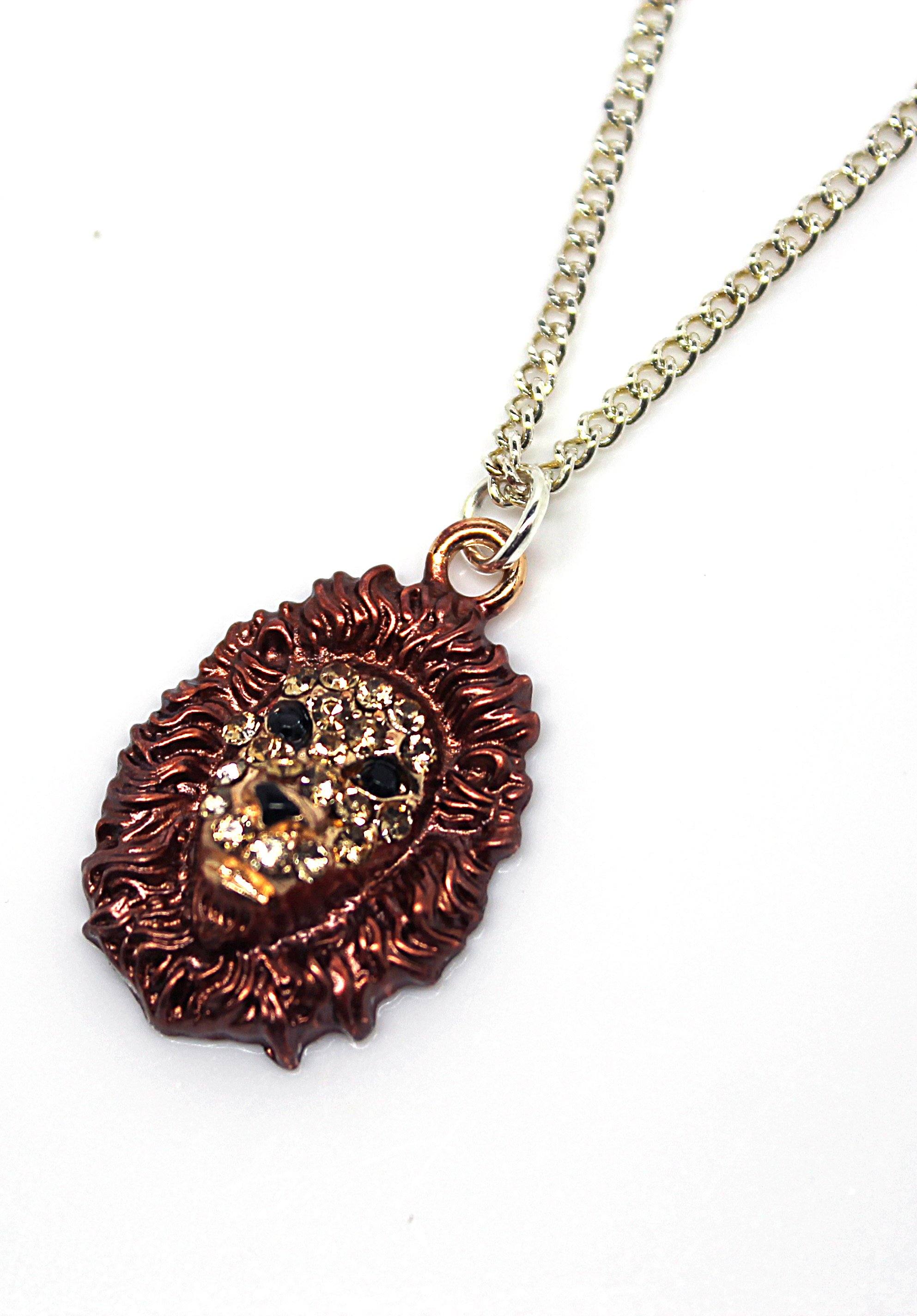 Lion Face -  Necklace - Jungle Jewels