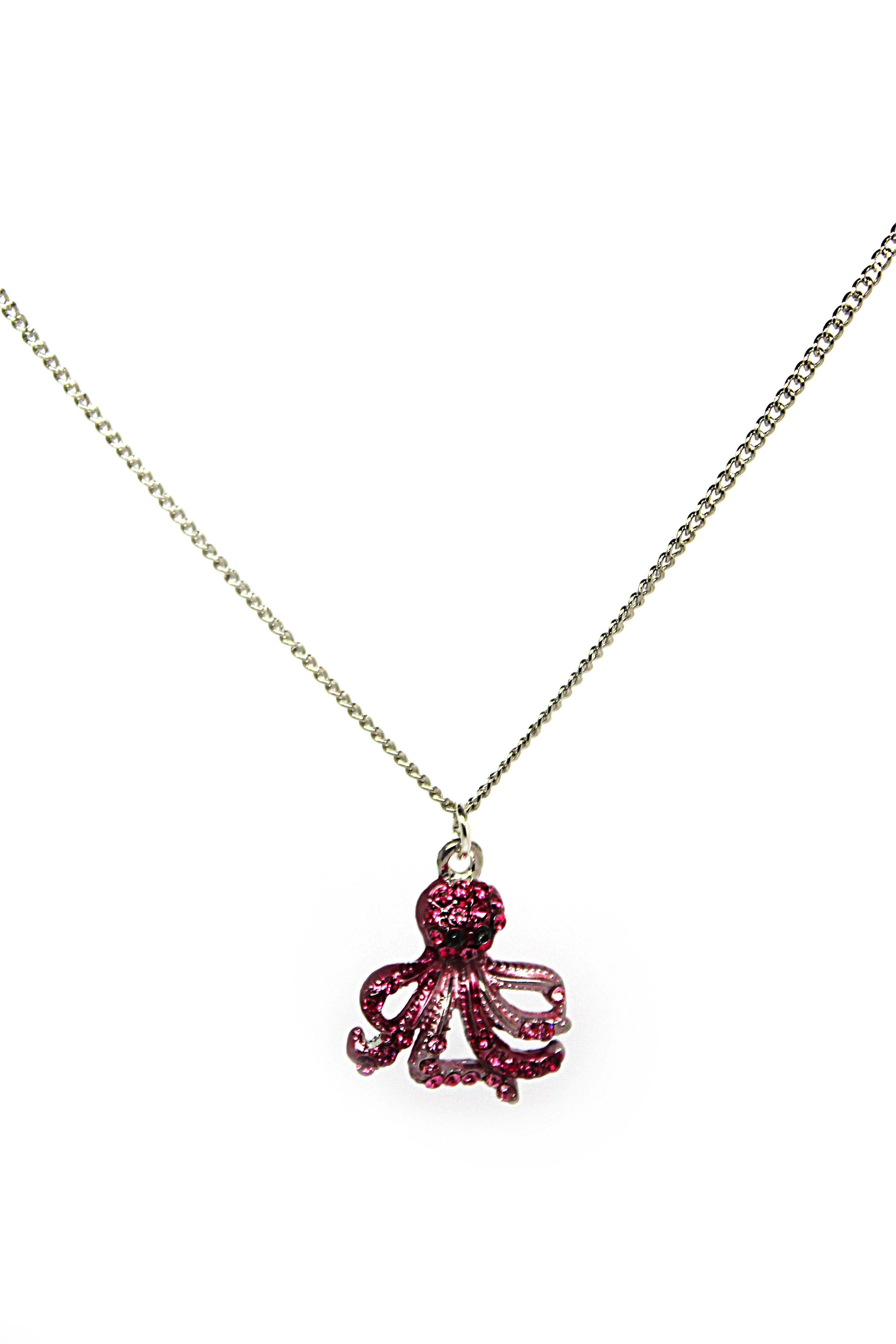 Octopus Pink -  Necklace - Jungle Jewels