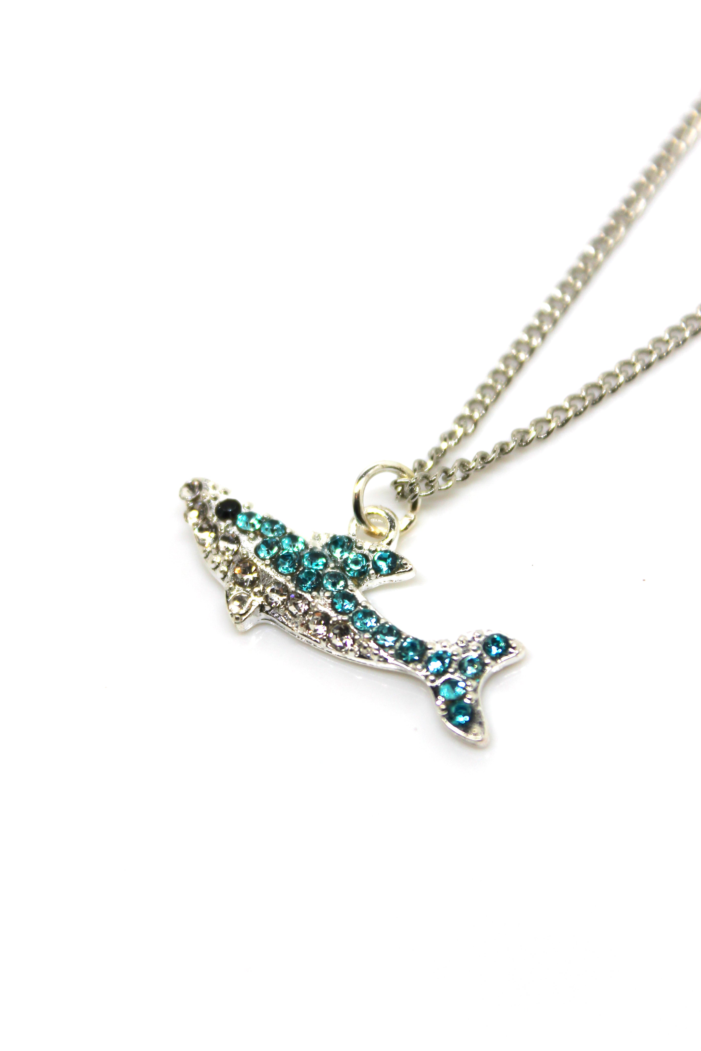 Shark - Blue  Necklace