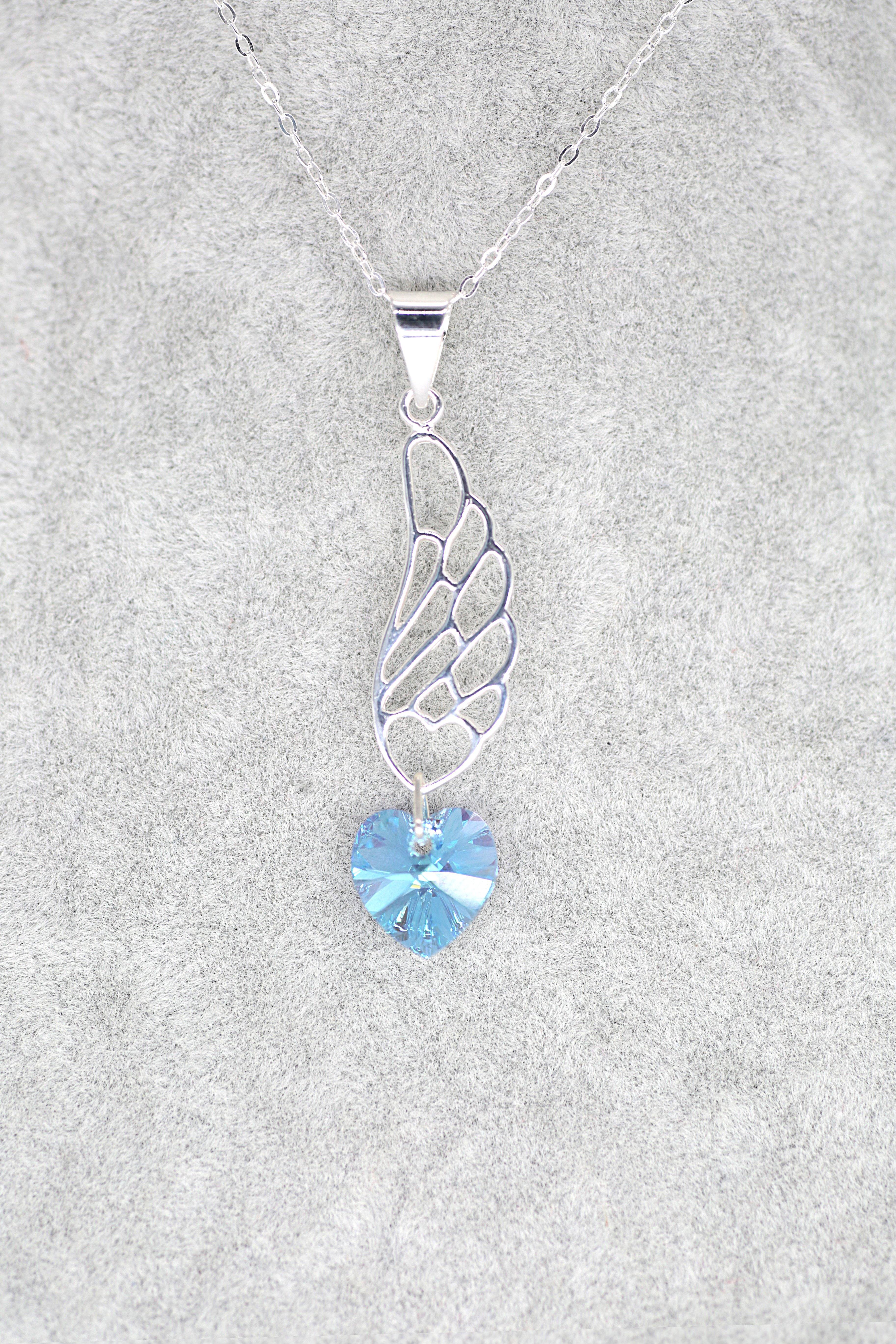 March Heart Winged Pendant - Jungle Jewels