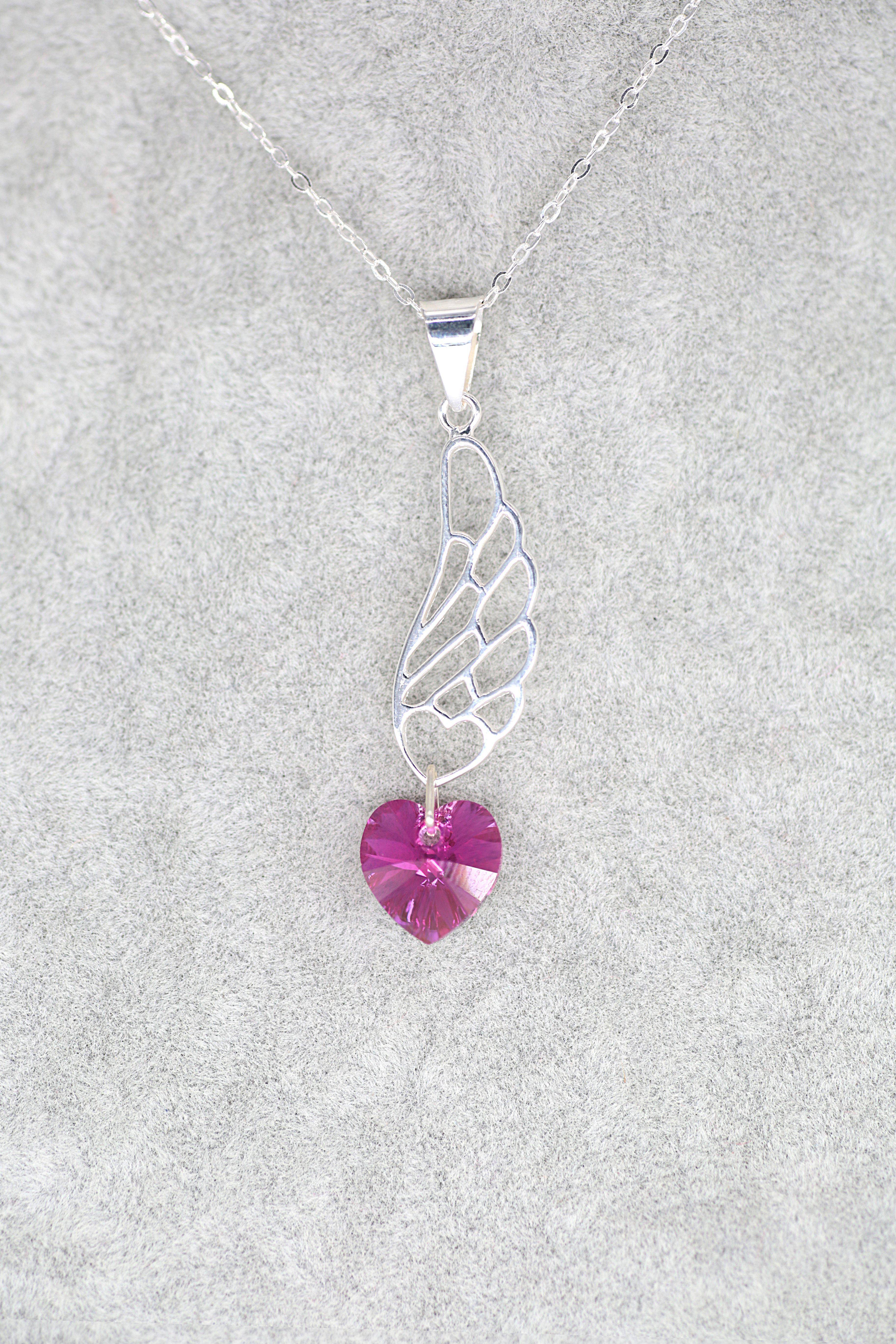 Heart Winged Pendant - Jungle Jewels