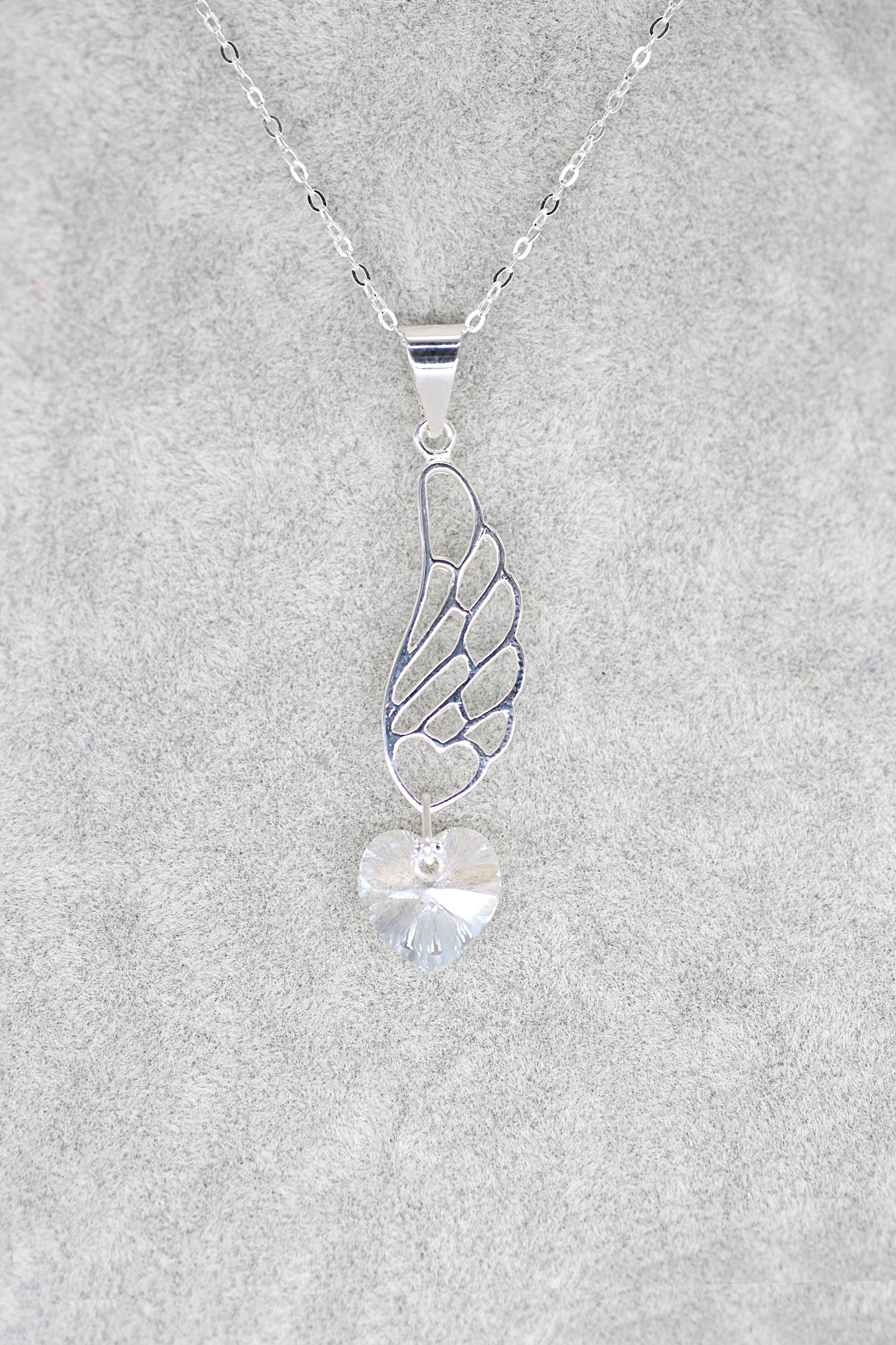 June Heart Winged Pendant - Jungle Jewels