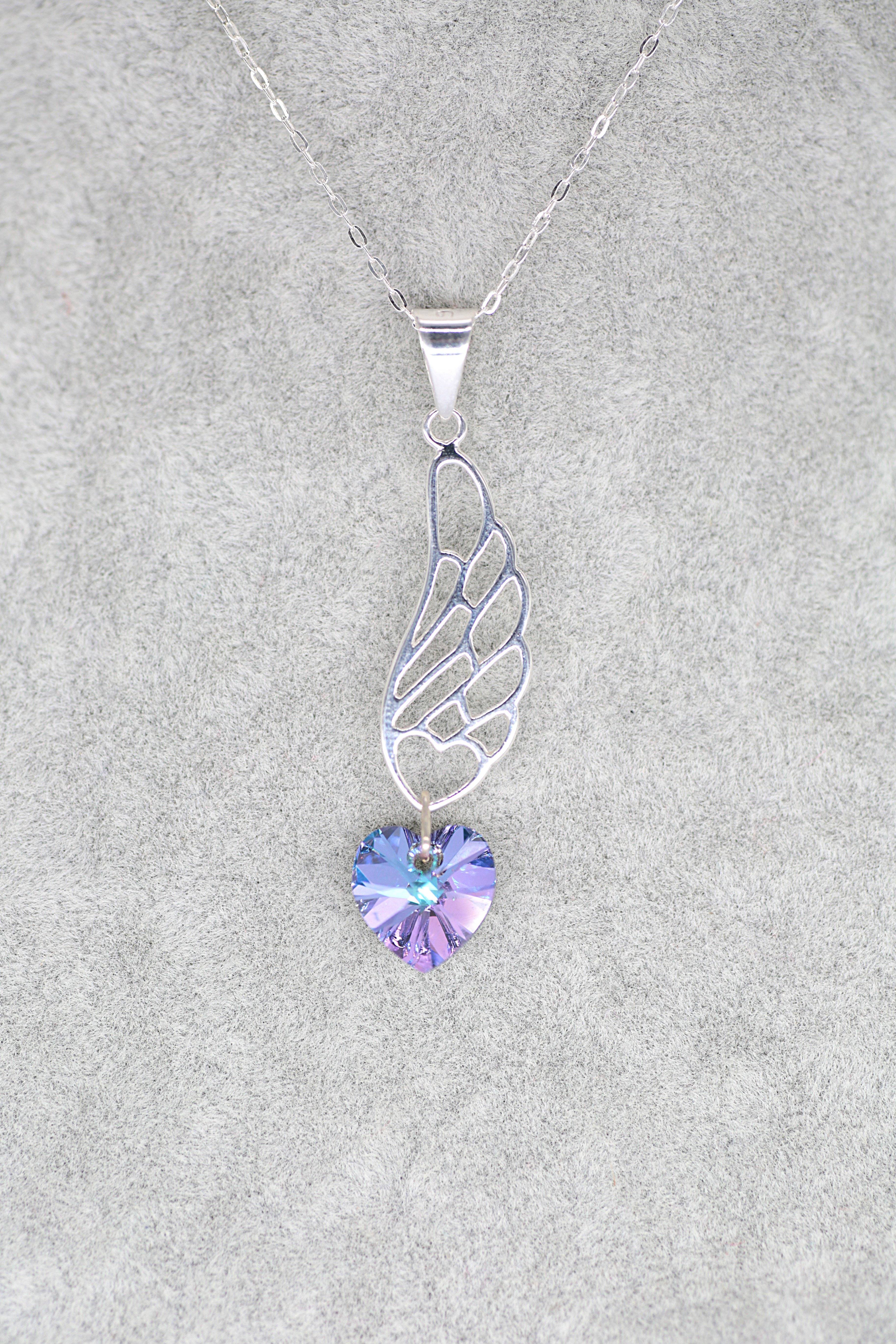 October Heart Winged Pendant - Jungle Jewels