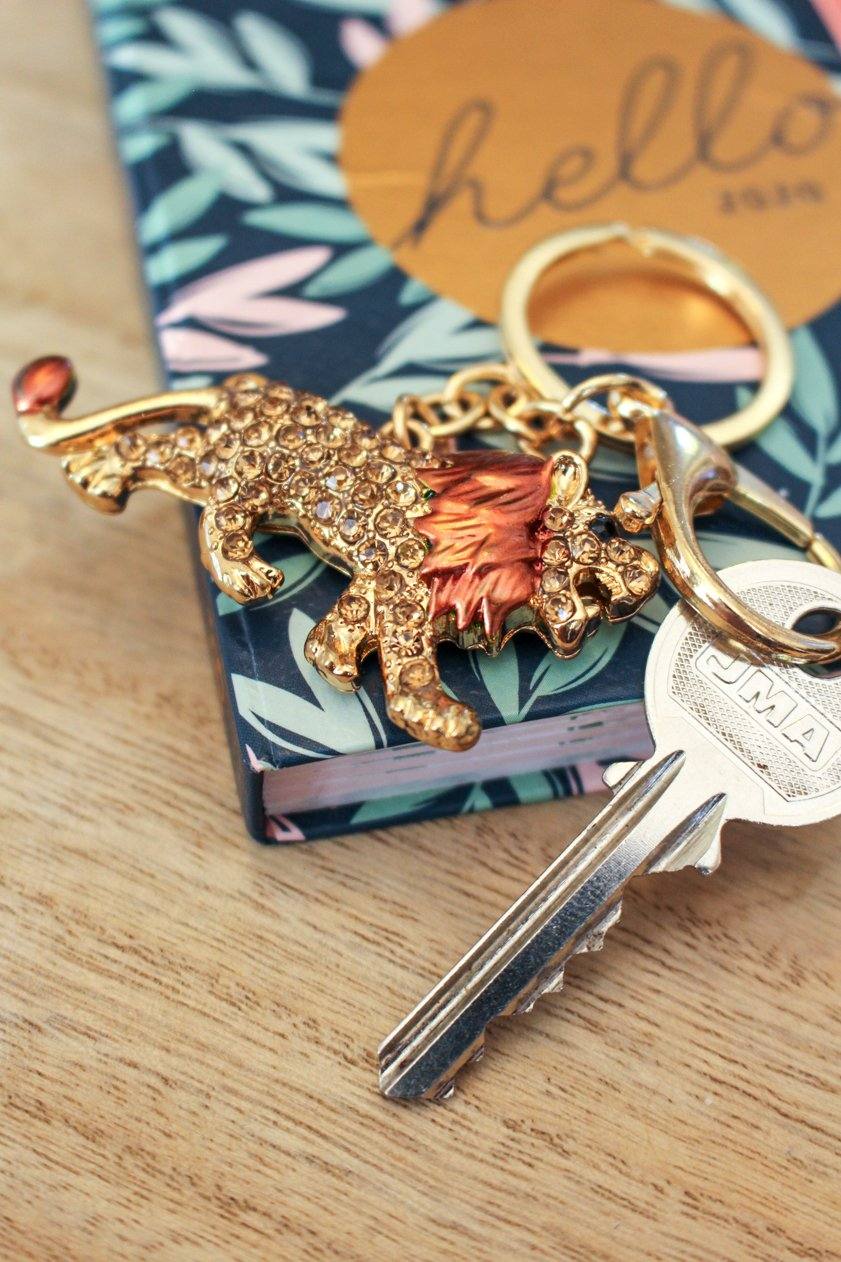 Lion Walking Keyring - Jungle Jewels