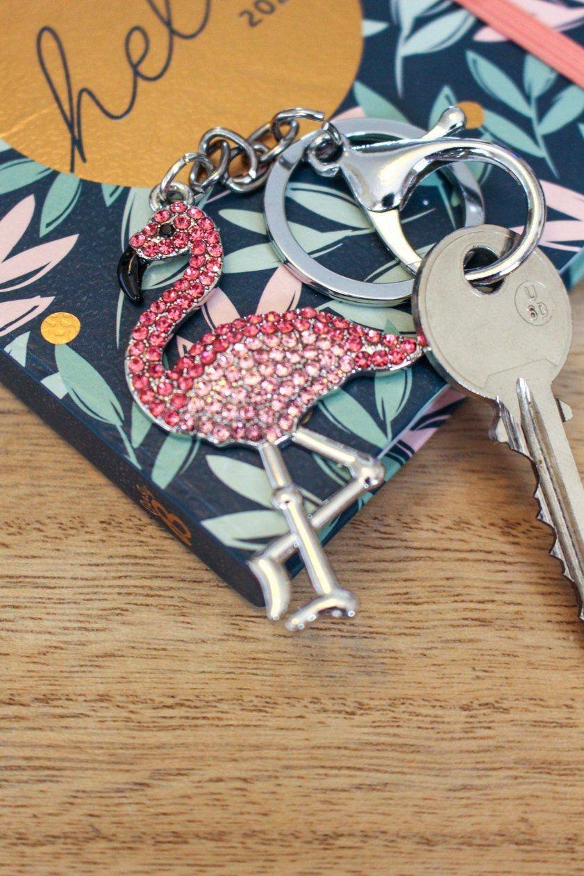 Flamingo Keyring - Jungle Jewels