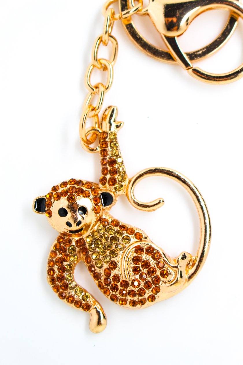 Monkey Keyring Gold - Jungle Jewels